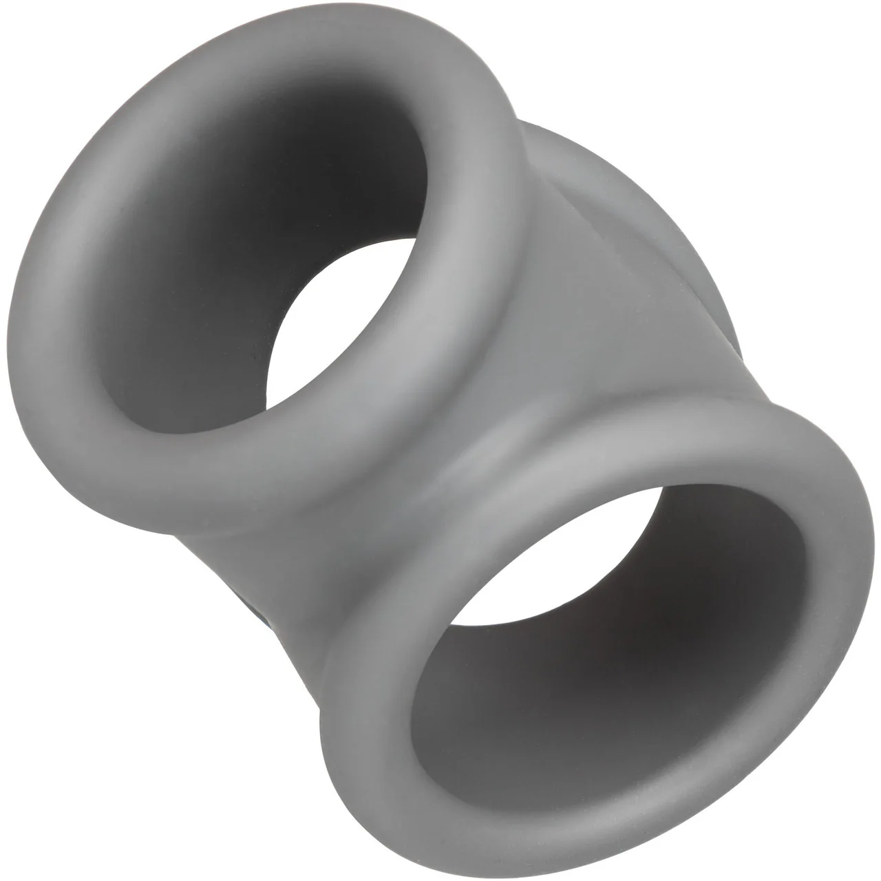 Alpha Liquid Silicone Precision Cock & Balls Ring By CalExotics - Grey - Image 4