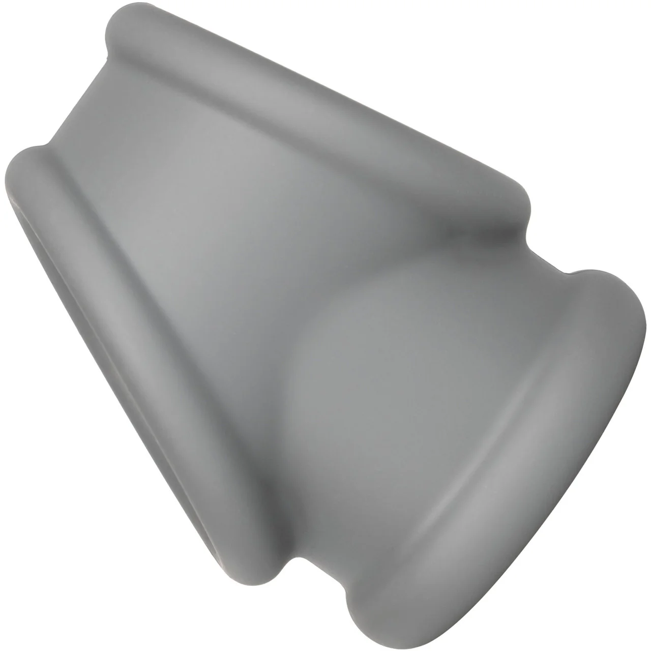 Alpha Liquid Silicone Precision Cock & Balls Ring By CalExotics - Grey - Image 7