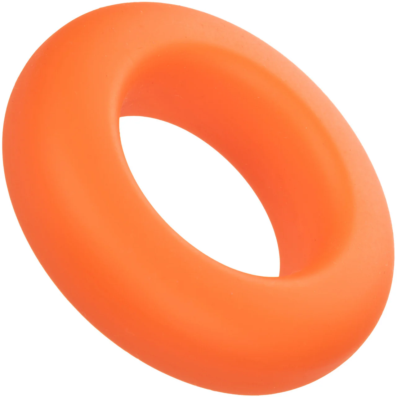 Alpha Liquid Silicone Prolong Large Cock Ring By CalExotics - Orange - Image 3