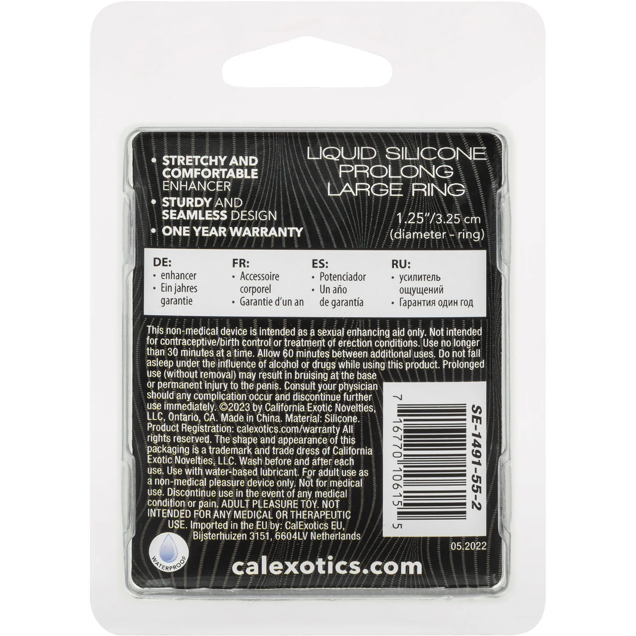 Alpha Liquid Silicone Prolong Large Cock Ring By CalExotics - Orange - Image 9