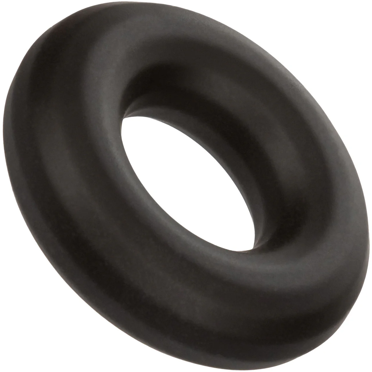 Alpha Liquid Silicone Prolong Medium Cock Ring By CalExotics - Black - Image 5