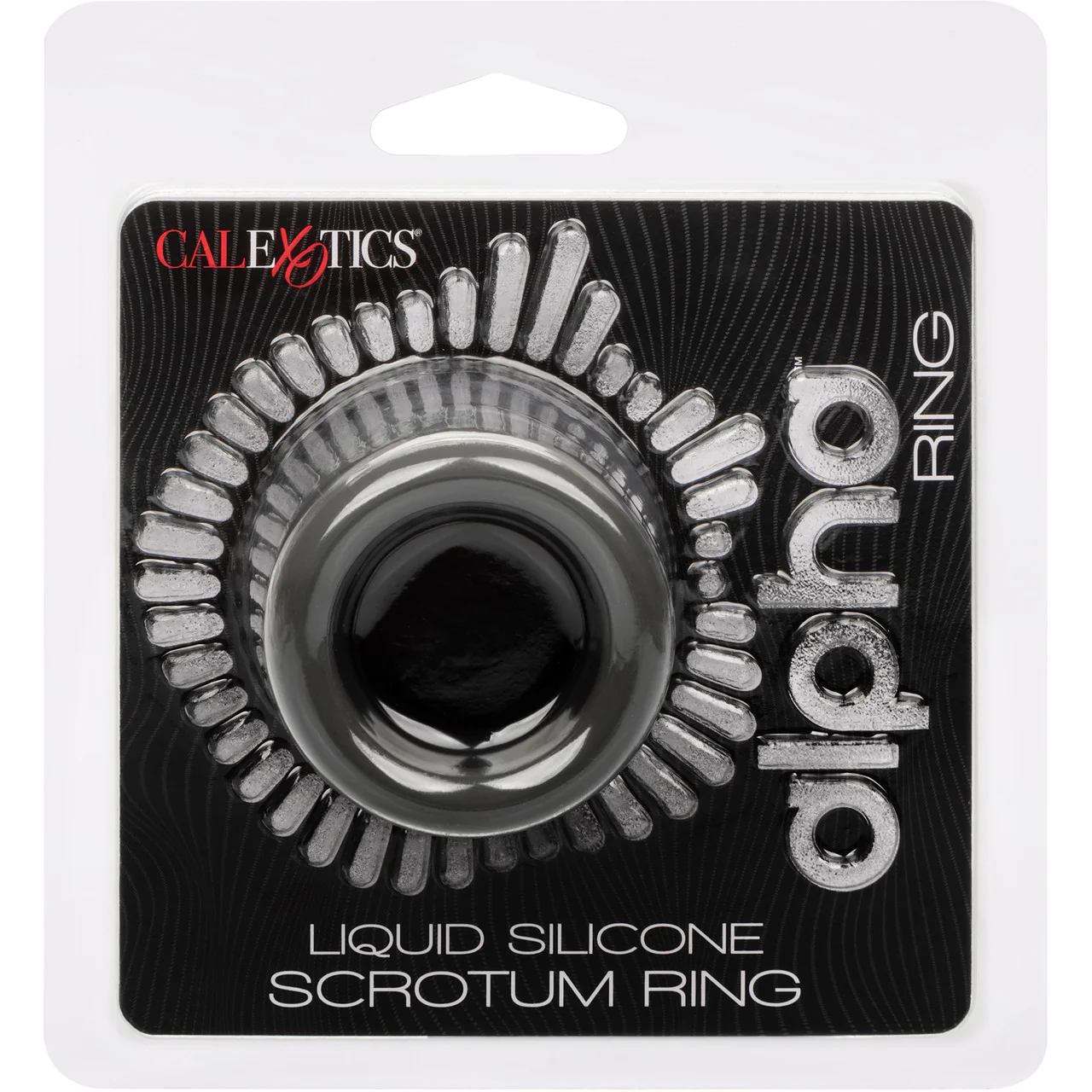 Alpha Liquid Silicone Scrotum Ring By CalExotics - Gray - Image 13