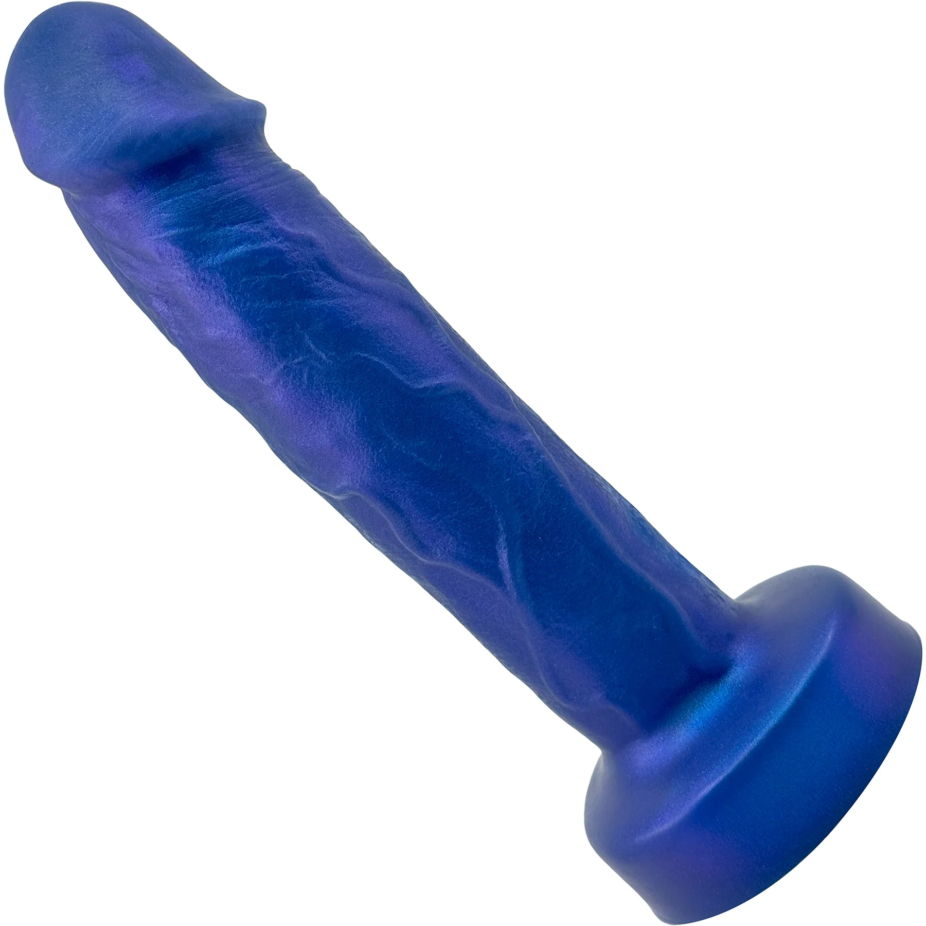 Amante Triple Density Premium 8.5" Silicone Dildo By Uberrime - Color Shift Blue - Image 2