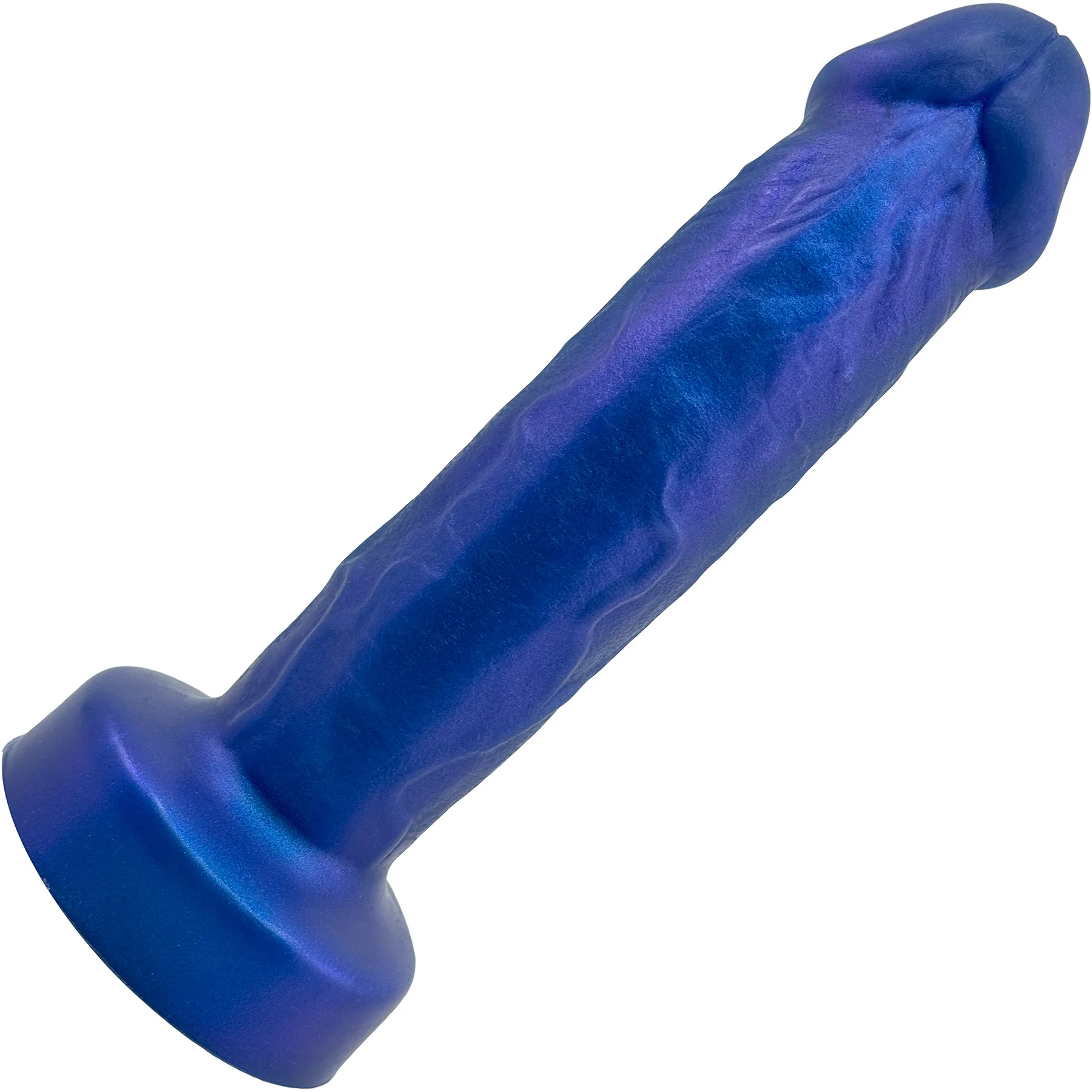 Amante Triple Density Premium 8.5" Silicone Dildo By Uberrime - Color Shift Blue - Image 3
