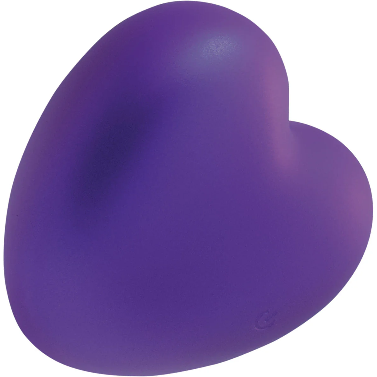 Amore Pleasure Vibe Silicone Heart Shaped Rechargeable Clitoral Stimulator By VeDO - Purple - Image 2