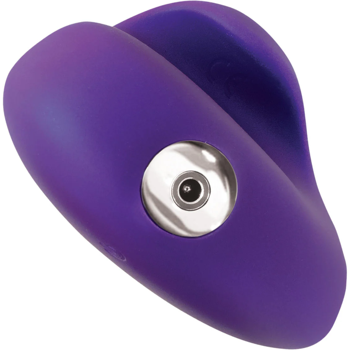 Amore Pleasure Vibe Silicone Heart Shaped Rechargeable Clitoral Stimulator By VeDO - Purple - Image 3
