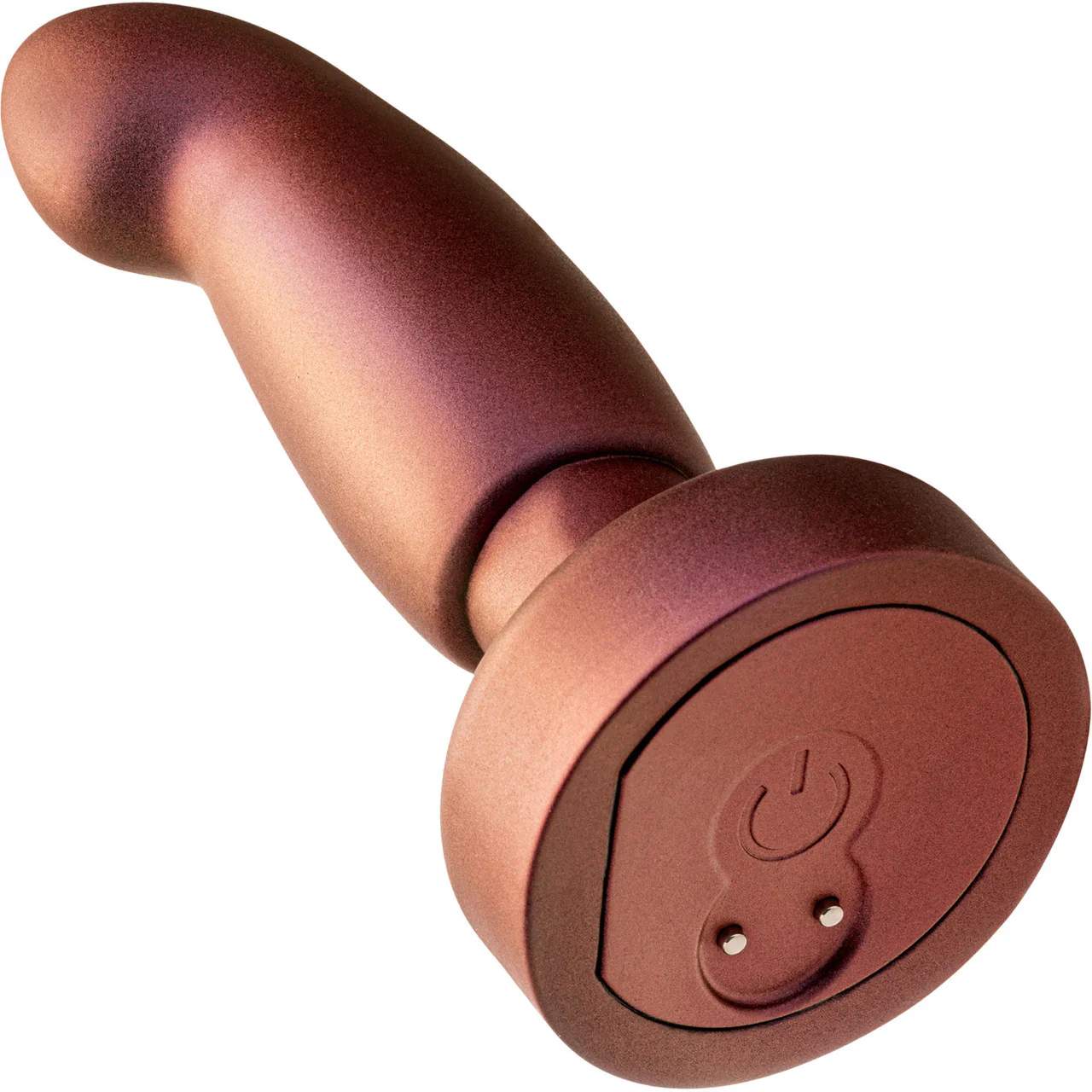 Anal Adventures Matrix Bionic Silicone Vibrating, Gyrating, Rotating Remote Butt Plug By Blush - Cosmic Copper - Image 5
