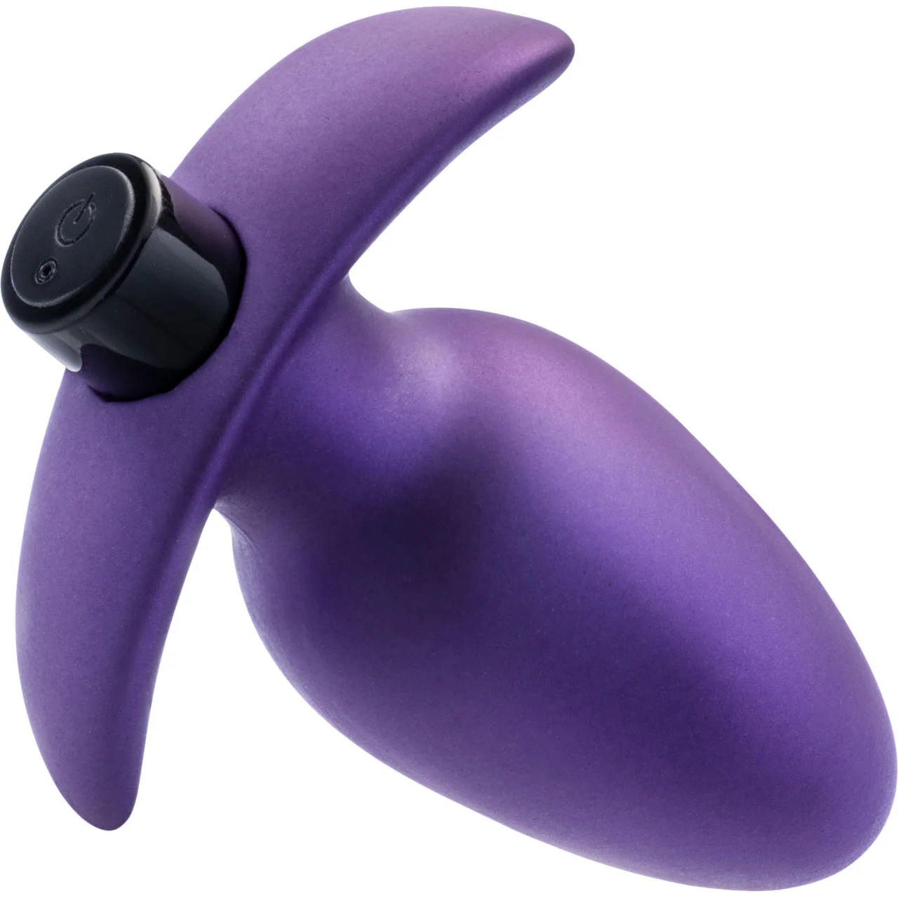 Anal Adventures Matrix Excelsior Silicone Rechargeable Vibrating Butt Plug By Blush - Astro Violet - Image 5