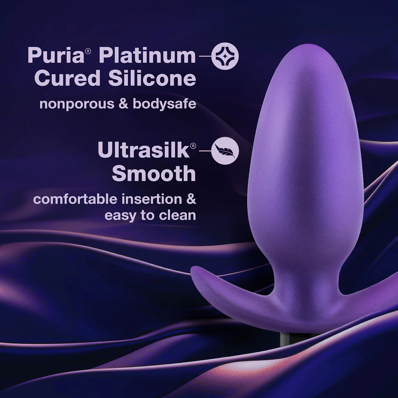 Anal Adventures Matrix Excelsior Silicone Rechargeable Vibrating Butt Plug By Blush - Astro Violet - Image 8