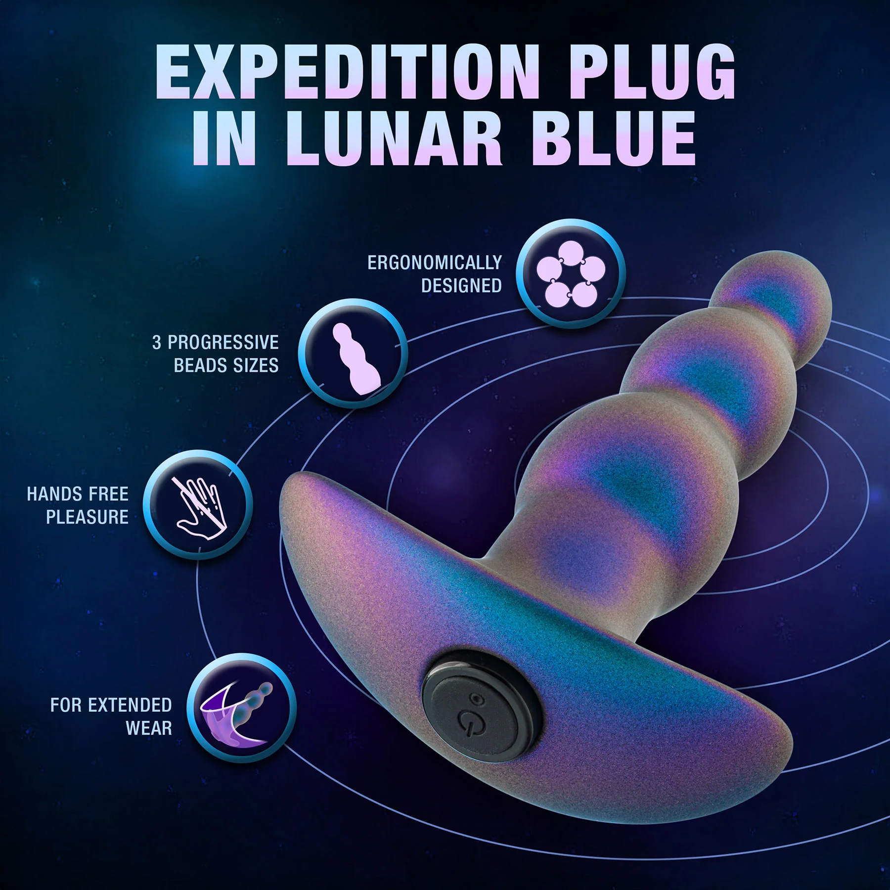 Anal Adventures Matrix Expedition Plug Vibrating Silicone Rechargeable Anal Plug By Blush - Image 8