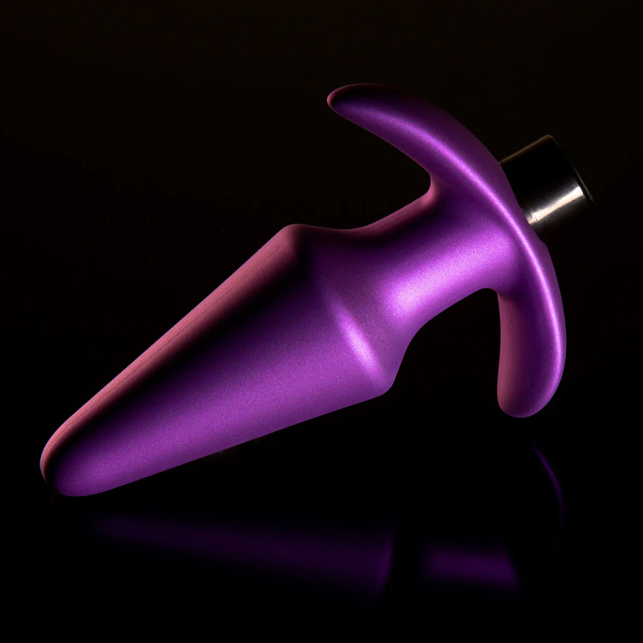 Anal Adventures Matrix Interstellar Silicone Rechargeable Vibrating Butt Plug By Blush - Astro Violet - Image 6