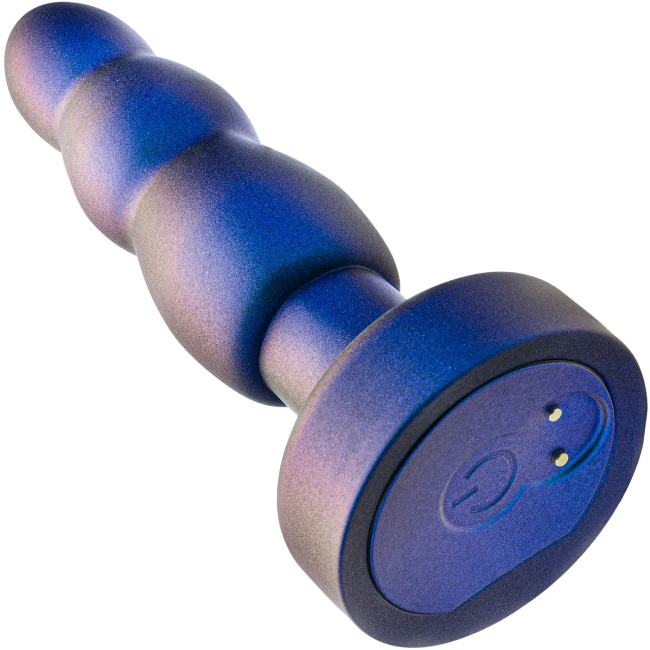 Anal Adventures Matrix Kinetic Silicone Vibrating, Gyrating & Rotating Remote Butt Plug By Blush - Space Age Blue - Image 2