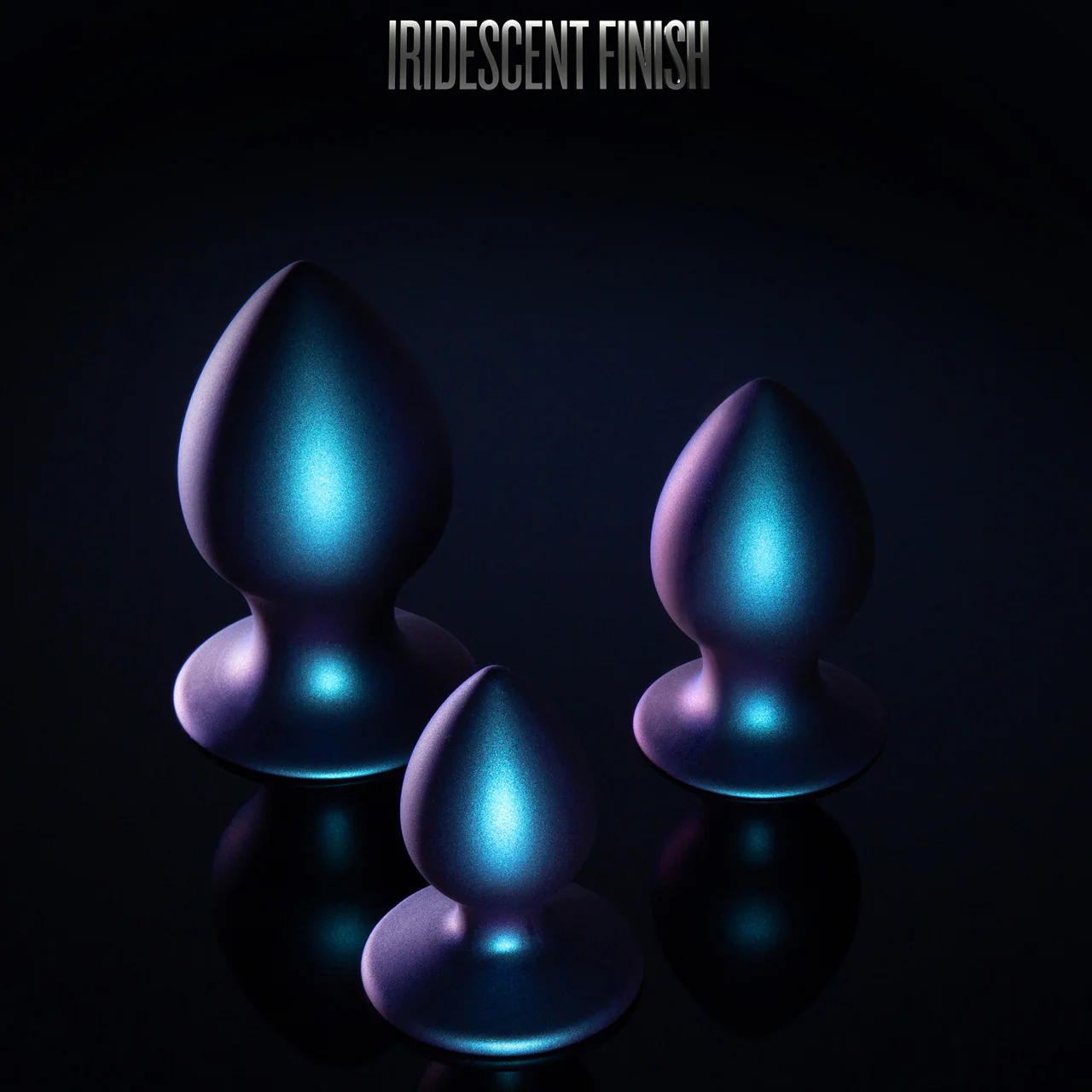 Anal Adventures Matrix Metaverse Silicone 3 Piece Butt Plug Kit By Blush - Dark Millenia - Image 5