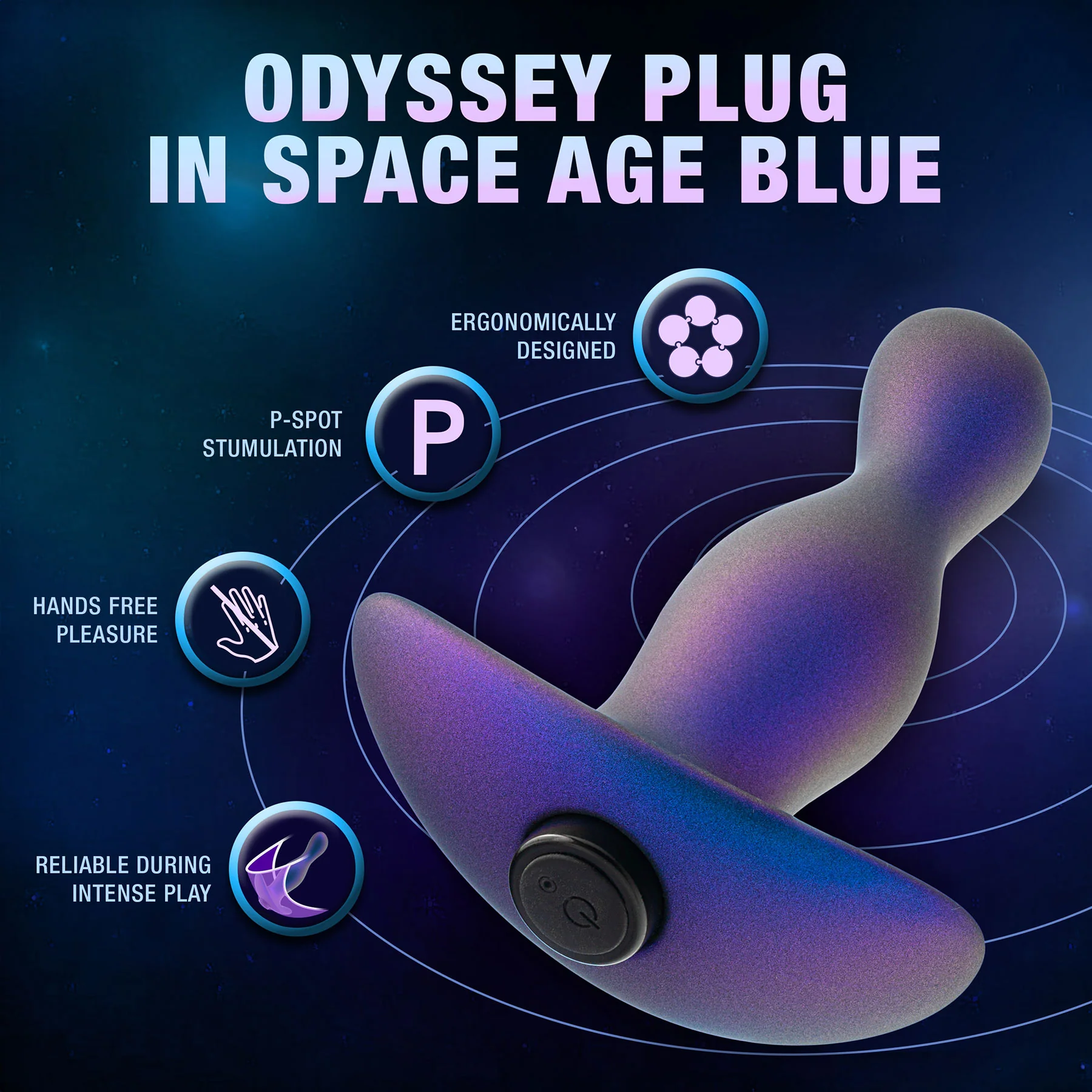 Anal Adventures Matrix Odyssey Vibrating Silicone Rechargeable Prostate Stimulator By Blush - Image 8