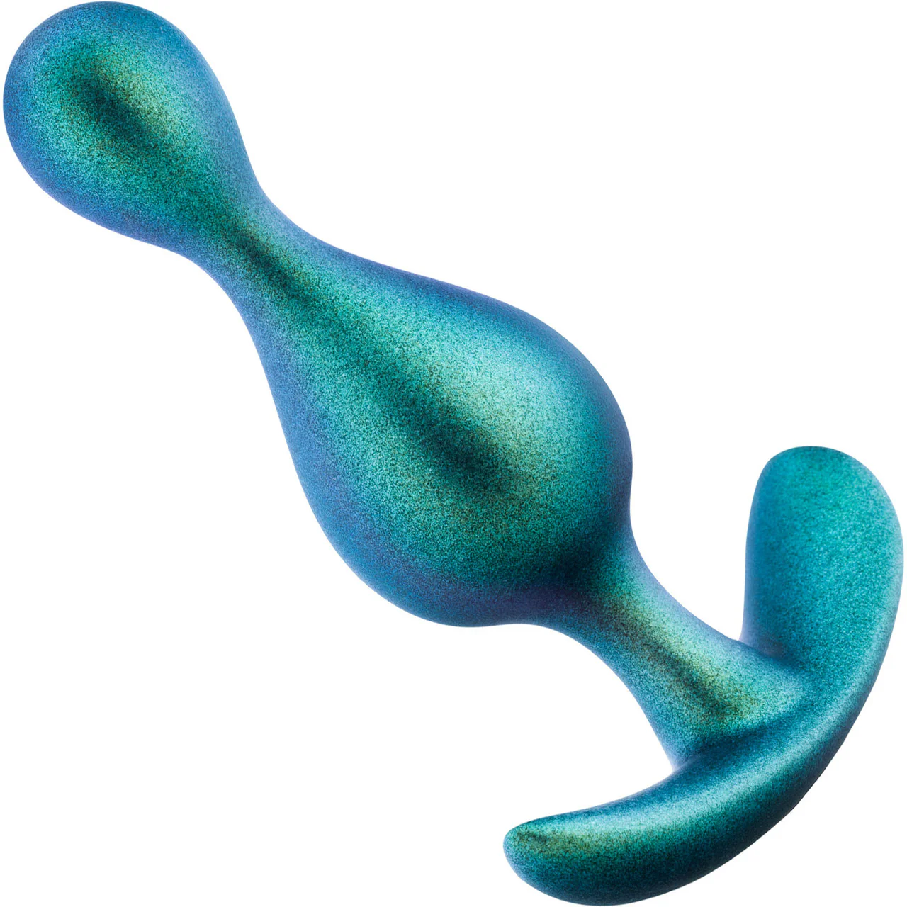 Anal Adventures Matrix Photon Silicone Butt Plug By Blush - Neptune Teal - Image 2