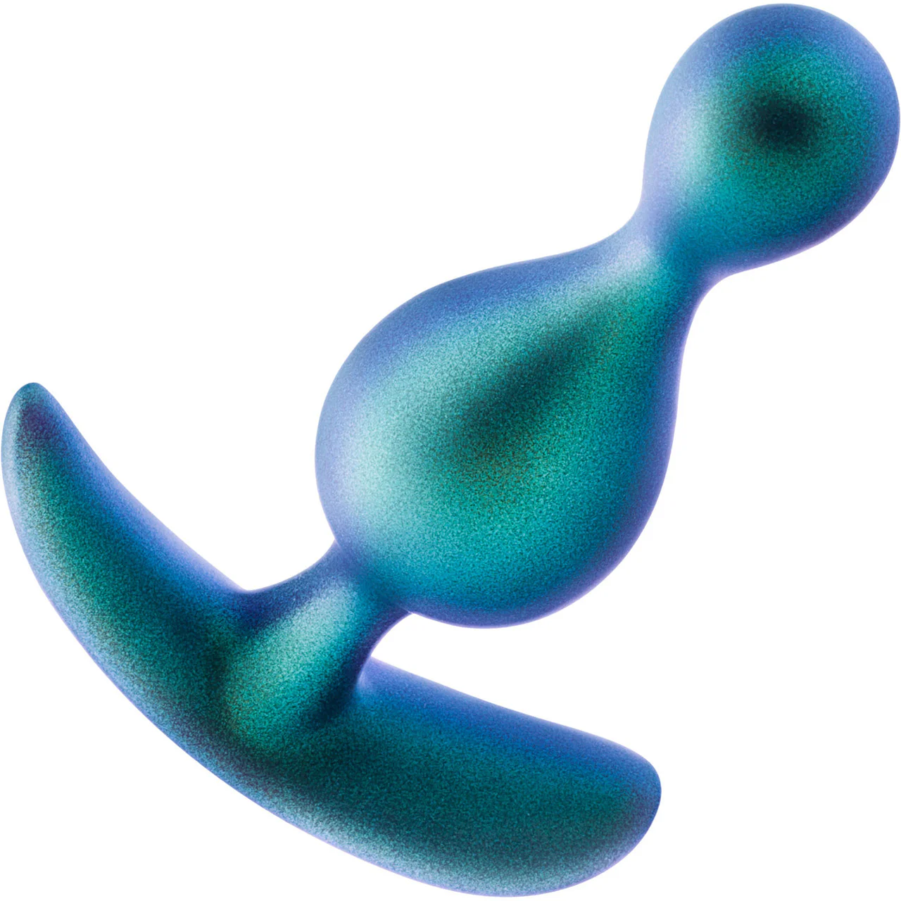 Anal Adventures Matrix Photon Silicone Butt Plug By Blush - Neptune Teal - Image 3