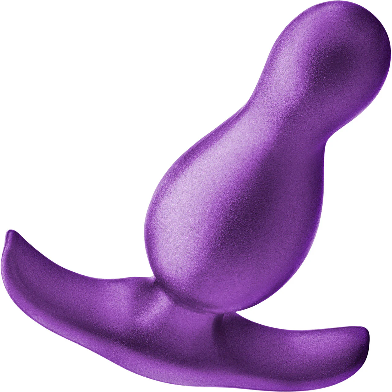 Anal Adventures Matrix Quantum Silicone Butt Plug By Blush - Galactic Purple - Image 3