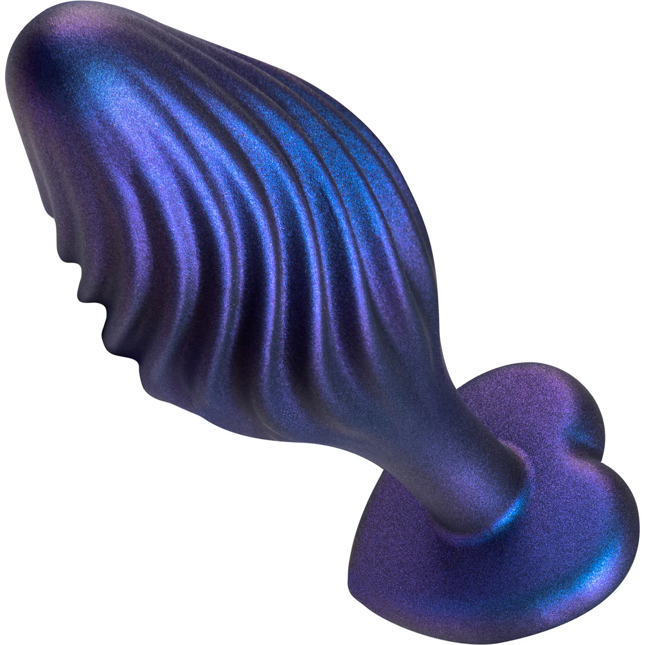 Anal Adventures Matrix Swirling Bling Silicone Butt Plug By Blush - Sapphire - Image 2