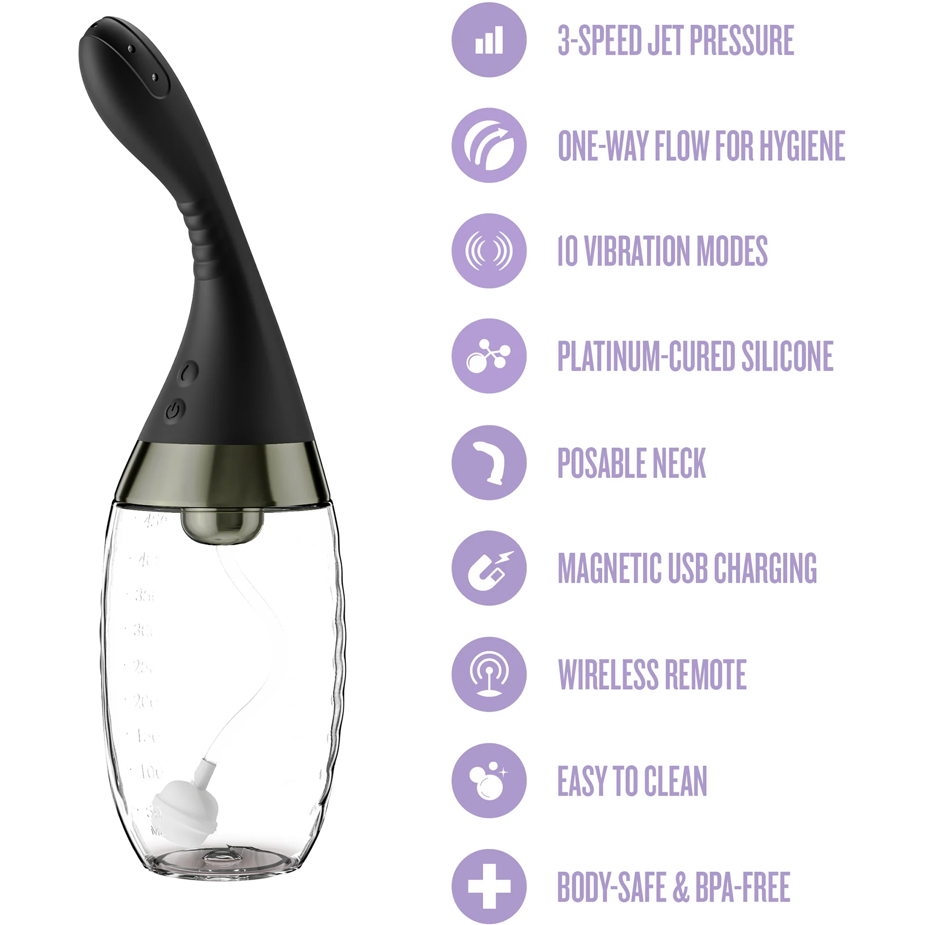 Anal Adventures Platinum Aqua Jet Premium Douche With Remote By Blush - Image 10