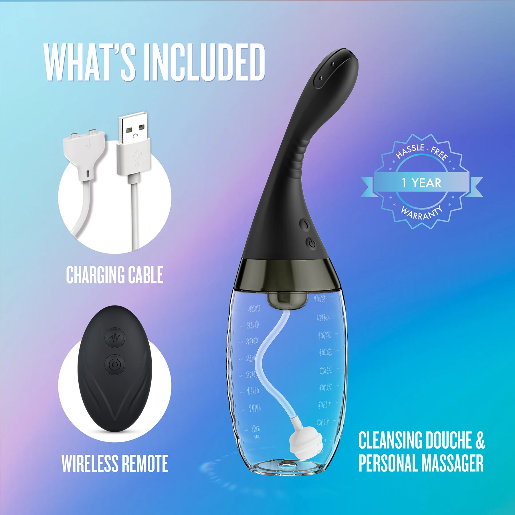 Anal Adventures Platinum Aqua Jet Premium Douche With Remote By Blush - Image 11