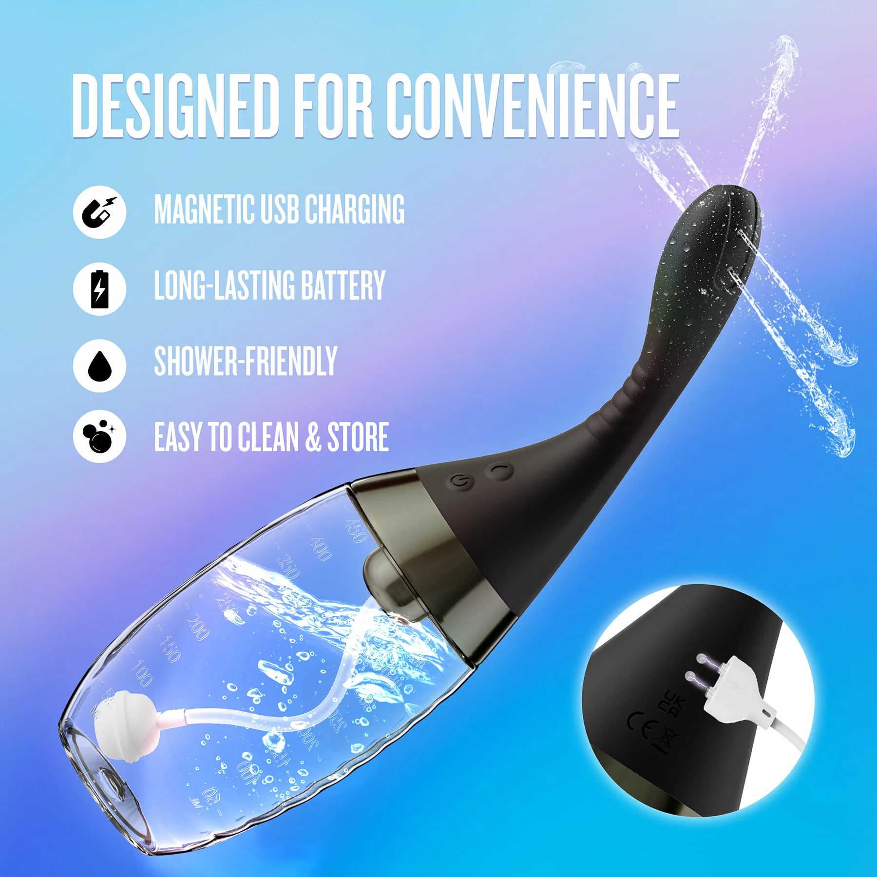 Anal Adventures Platinum Aqua Jet Premium Douche With Remote By Blush - Image 6