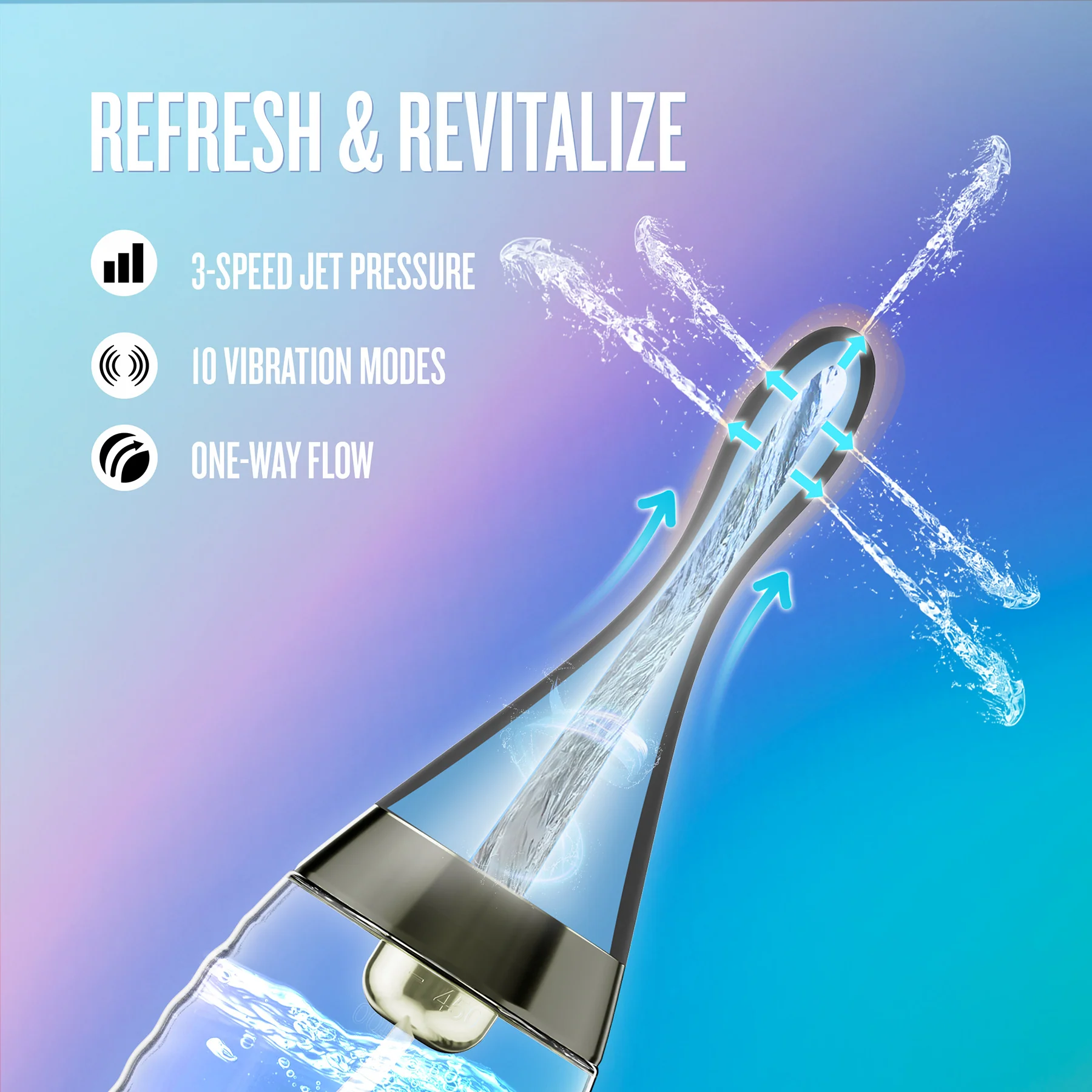 Anal Adventures Platinum Aqua Jet Premium Douche With Remote By Blush - Image 8