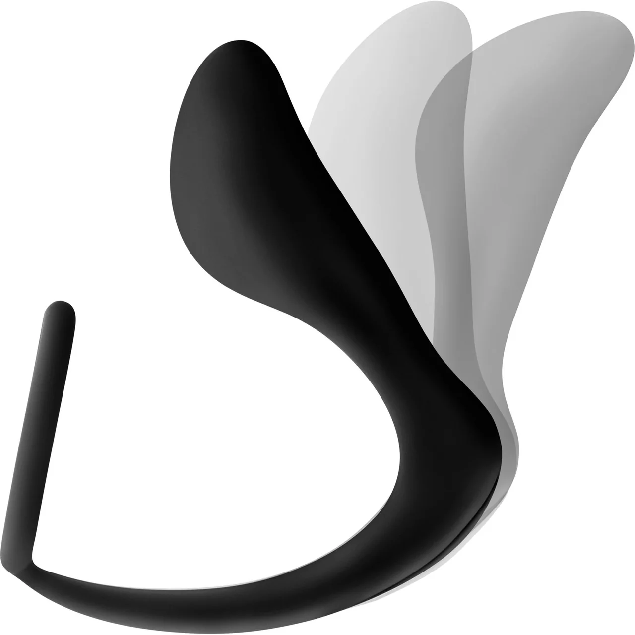 Anal Adventures Platinum  Silicone Cock Ring Plug by Blush - Black - Image 5