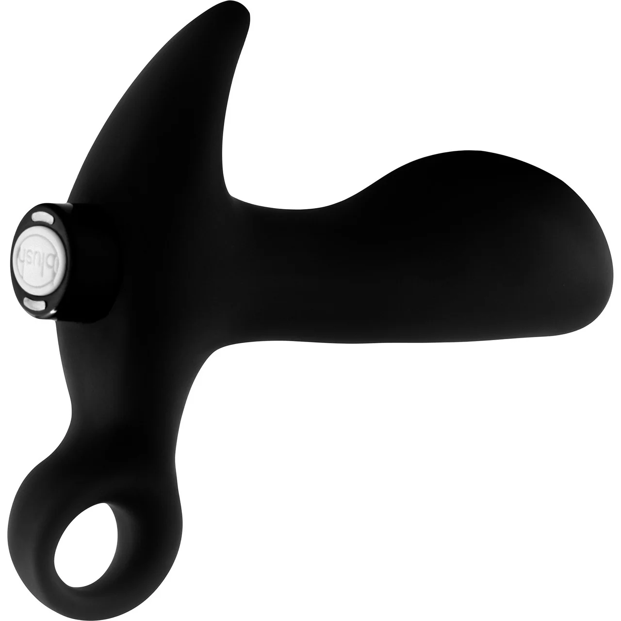 Anal Adventures Platinum Silicone Rechargeable Vibrating Prostate Massager 1 By Blush - Black - Image 3