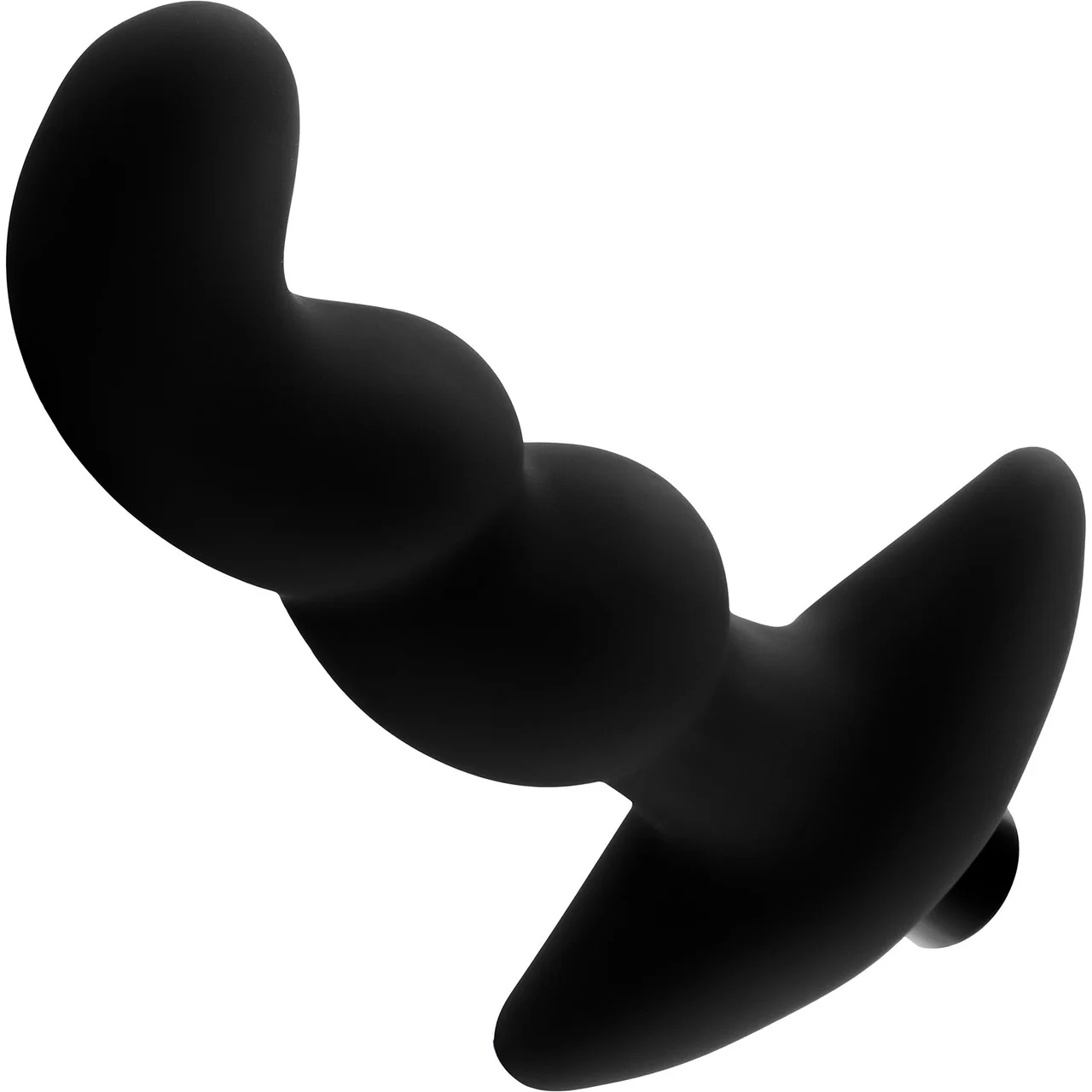 Anal Adventures Platinum Silicone Rechargeable Vibrating Prostate Massager 3 By Blush - Black - Image 2