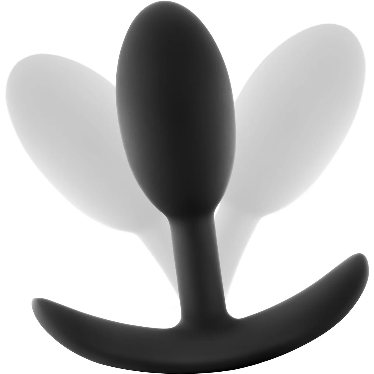 Anal Adventures Platinum Silicone Vibra Slim Plug By Blush - Black - Image 3