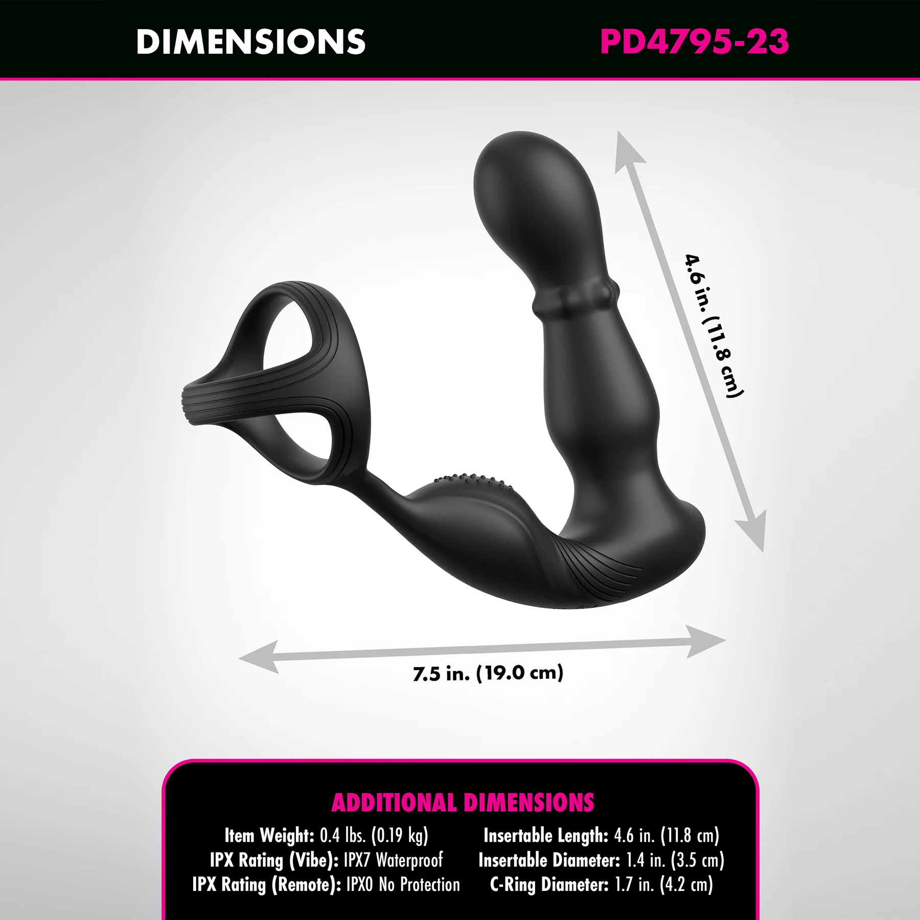 Anal Fantasy Ass-gasm Slide & Glide Prostate Stimulator With Remote - Image 4