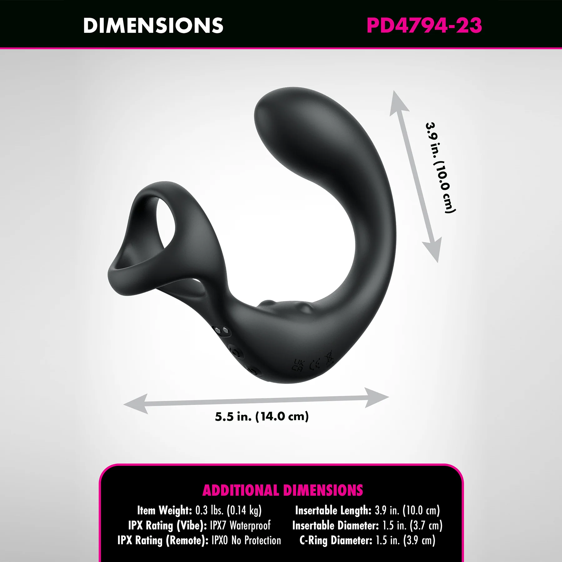 Anal Fantasy Elite Ass-gasm Taint-alizer Prostate Stimulator With Remote - Image 4
