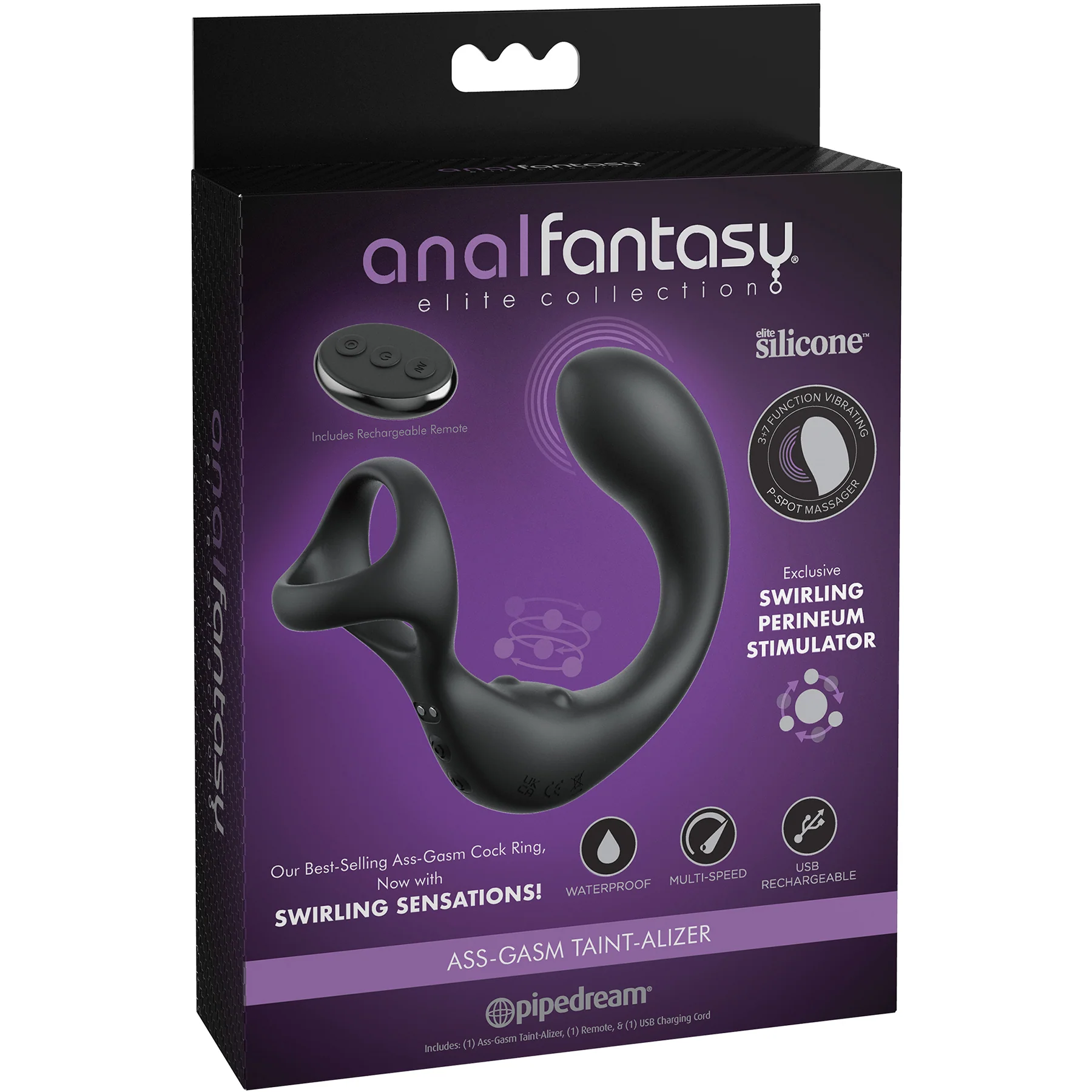 Anal Fantasy Elite Ass-gasm Taint-alizer Prostate Stimulator With Remote - Image 5