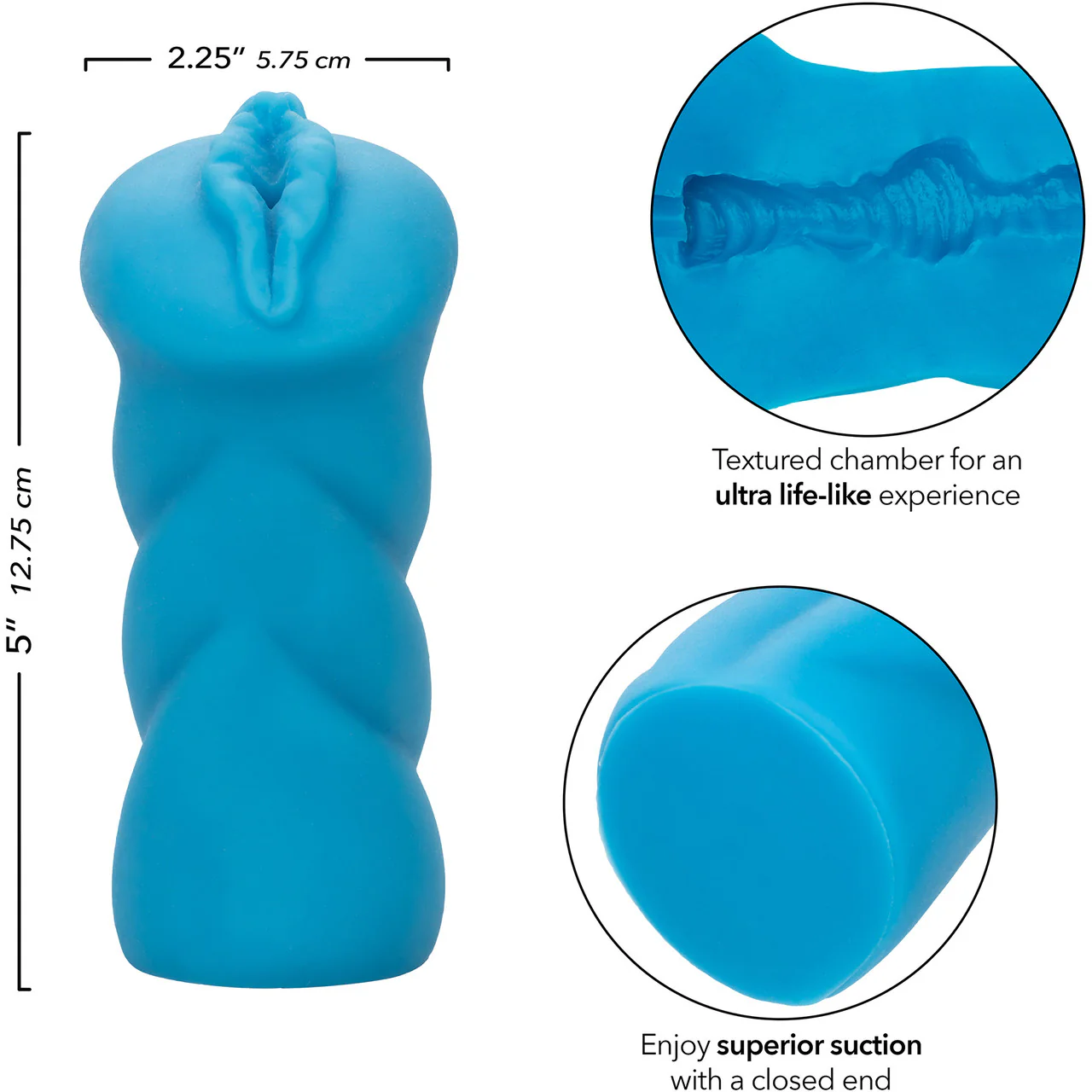 ANIME Bunny Life-Like Lush Pussy Penis Stroker By CalExotics - Blue - Image 7