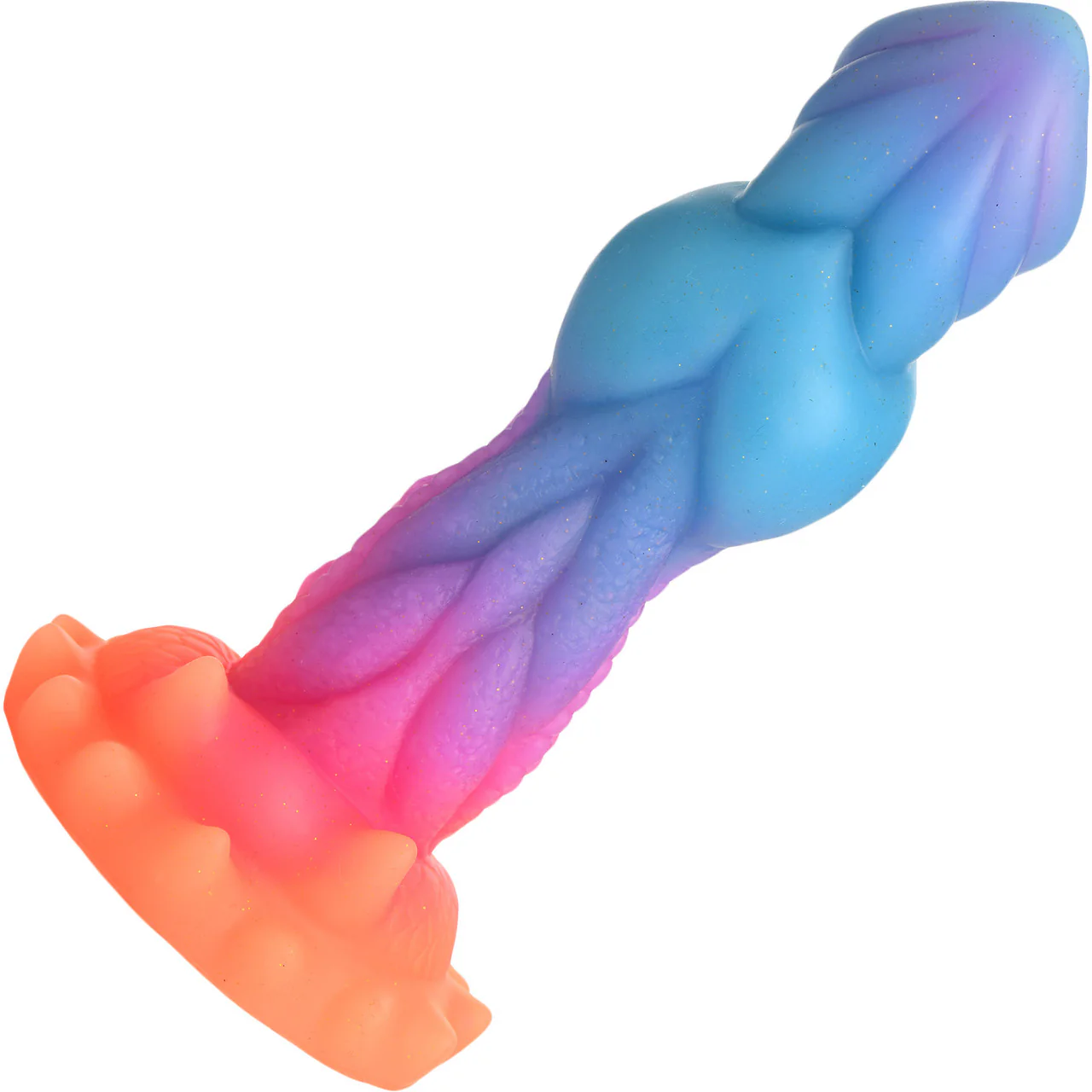 Aqua-Cock 7.5" Silicone Glow In The Dark Suction Cup Dildo By Creature Cocks - Image 5