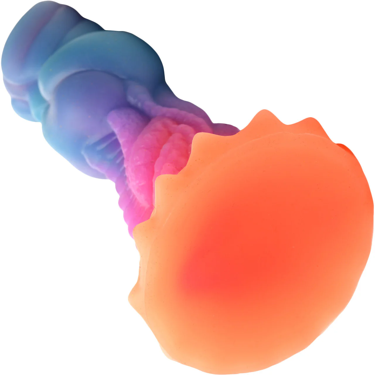 Aqua-Cock 7.5" Silicone Glow In The Dark Suction Cup Dildo By Creature Cocks - Image 6
