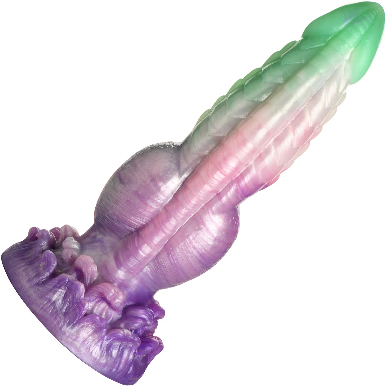 Aqua Phoenix 8.5" Silicone Suction Cup Dildo By Creature Cocks - Image 5