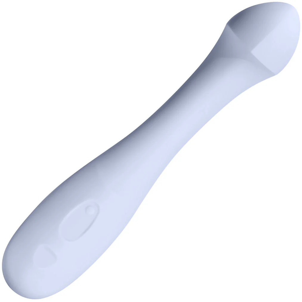 Arc G-Spot Vibrator - Silicone Waterproof Rechargeable Vibe By Dame - Ice Blue - Image 3