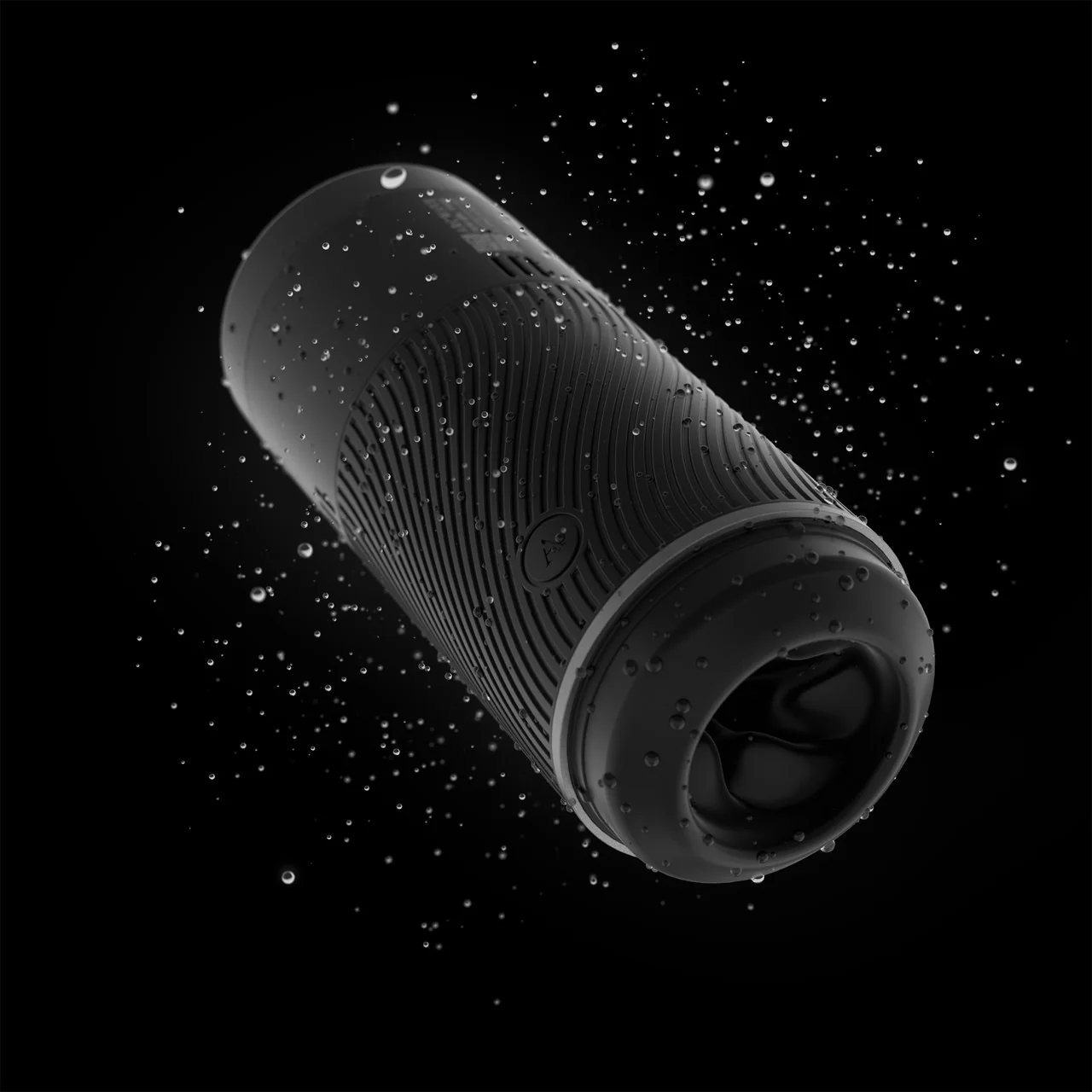 Arcwave POW Silicone Dual Entry Penis Stroker - Black - Image 15