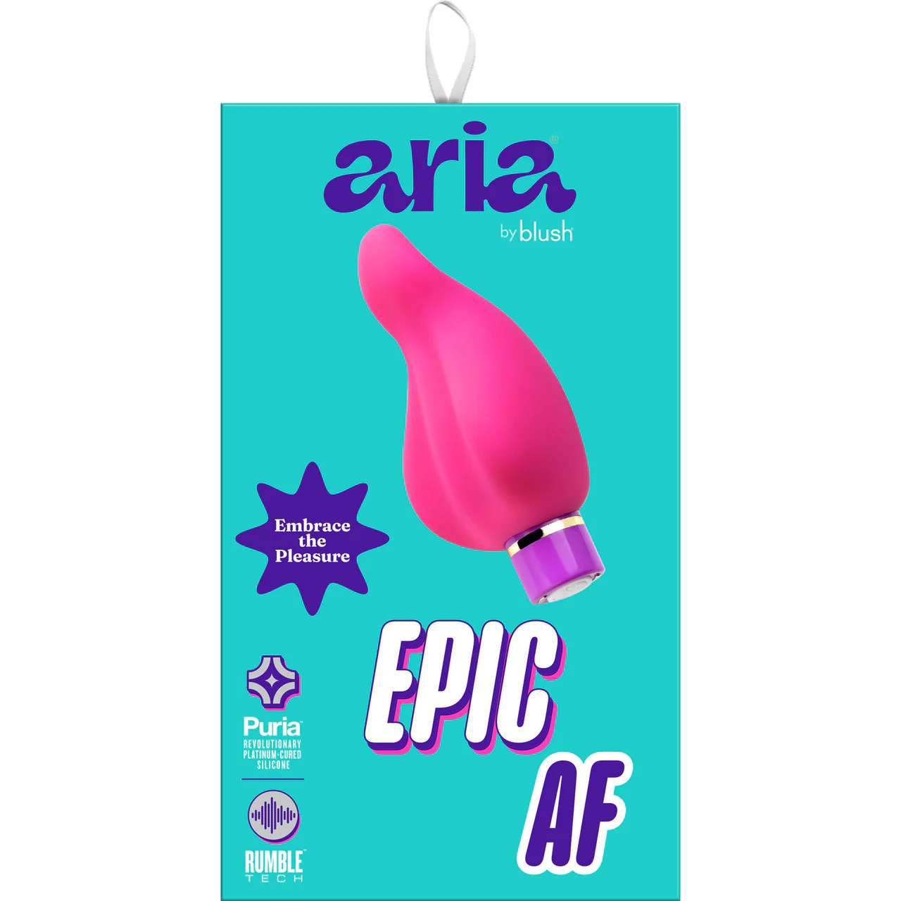 Aria Epic AF Rechargeable Waterproof Silicone Clitoral Vibrator By Blush - Fuchsia - Image 9