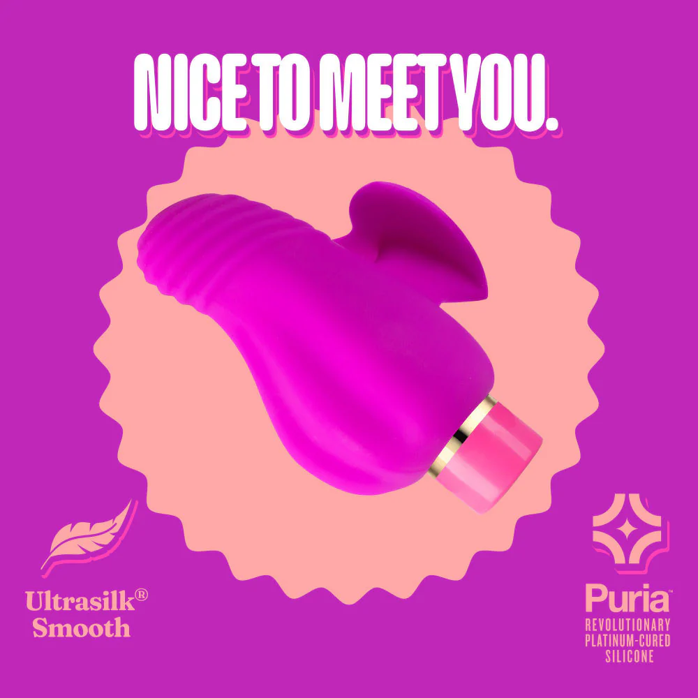 Aria Erotic AF Rechargeable Waterproof Silicone Clitoral Vibrator By Blush - Plum - Image 10