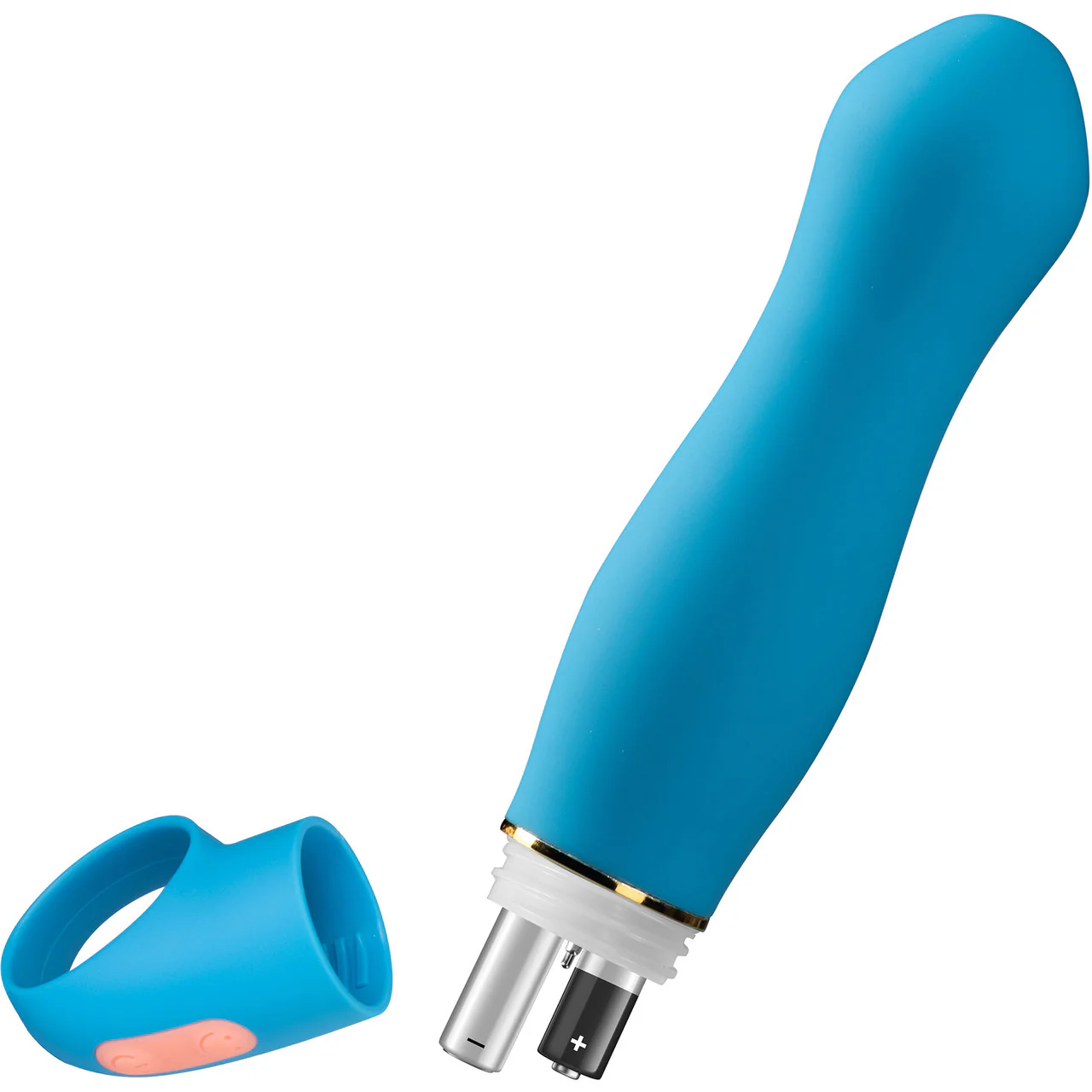 Aria Exciting AF 10-Function Silicone Waterproof Vibrator By Blush - Blue - Image 5