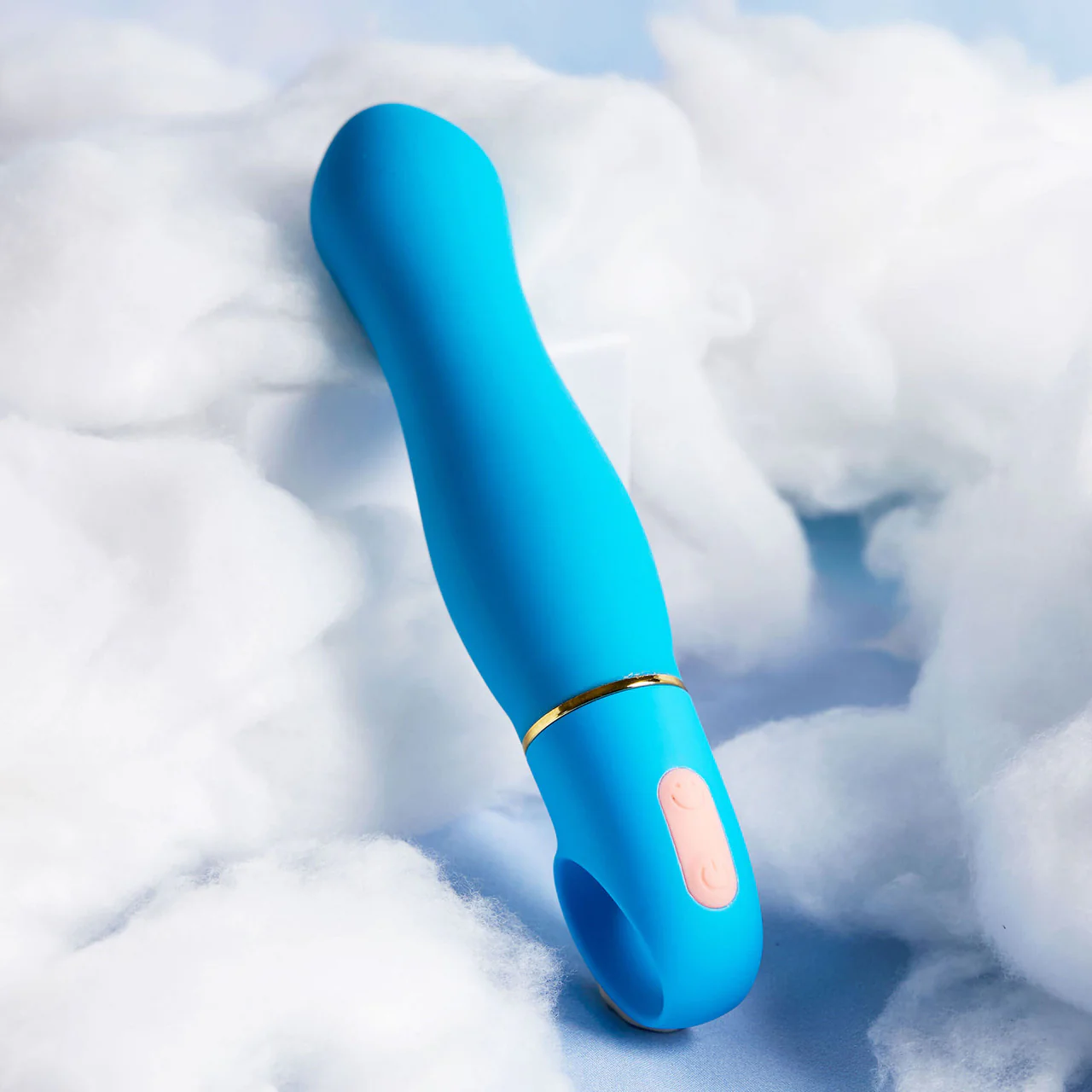 Aria Exciting AF 10-Function Silicone Waterproof Vibrator By Blush - Blue - Image 8
