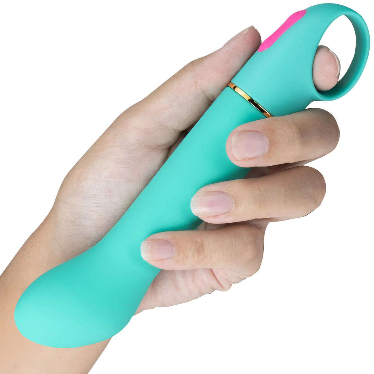 Aria Flirty AF 10-Function Silicone G-Spot Vibrator By Blush - Teal - Image 3