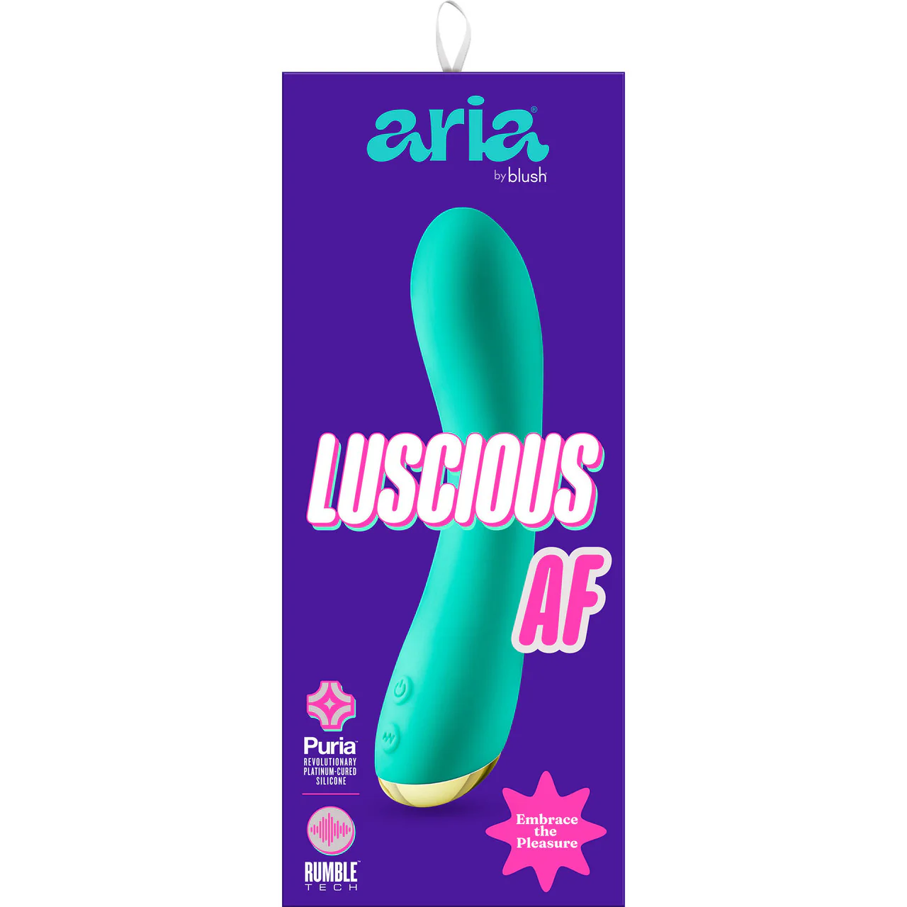 Aria Luscious AF 10-Function Rechargeable Silicone G-Spot Vibrator By Blush - Teal - Image 10