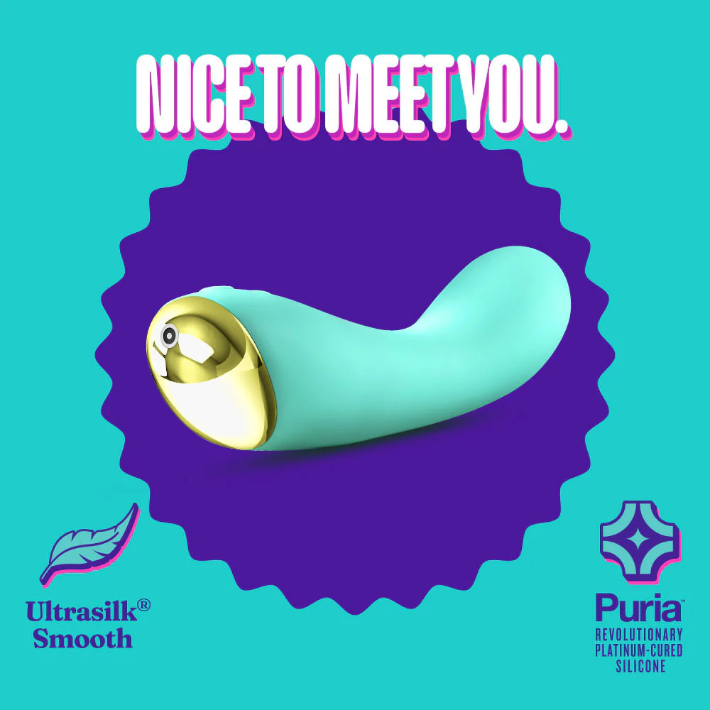 Aria Luscious AF 10-Function Rechargeable Silicone G-Spot Vibrator By Blush - Teal - Image 7