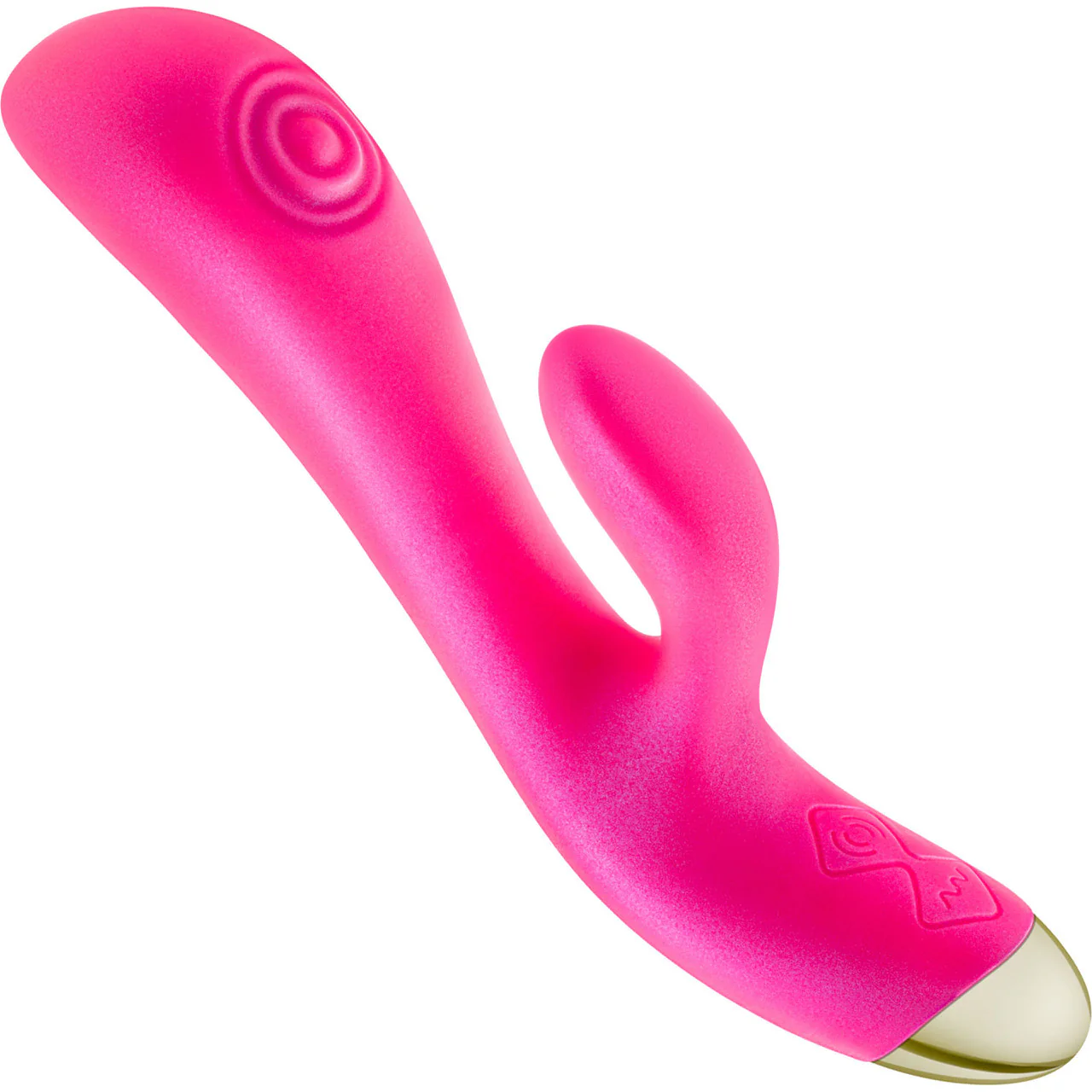 Aria Pleasin' AF Silicone Waterproof Dual Stimulation Vibrator By Blush - Fuchsia - Image 2