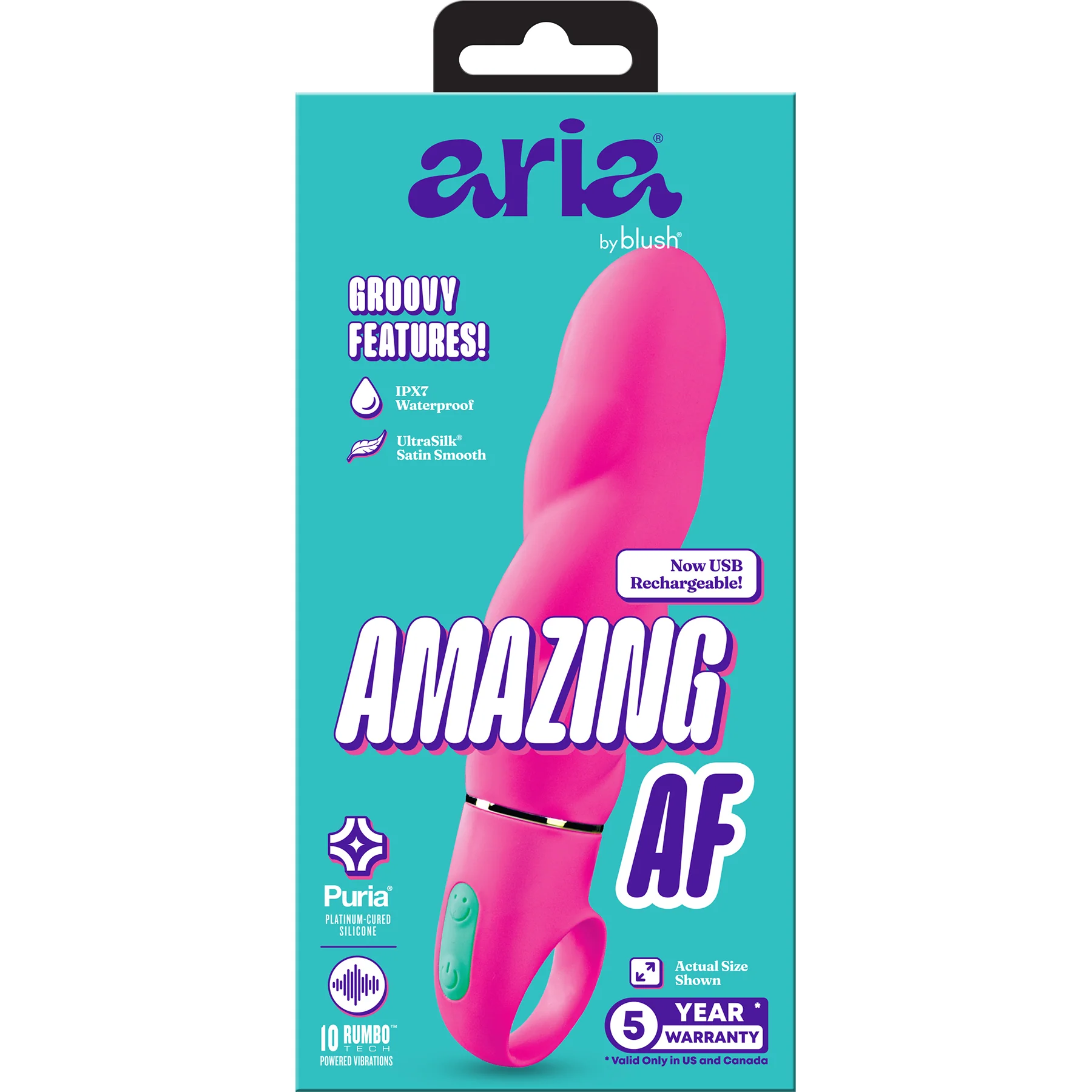 ARIA® Amazing AF 2.0 Rechargeable Silicone Vibrator By Blush - Image 14