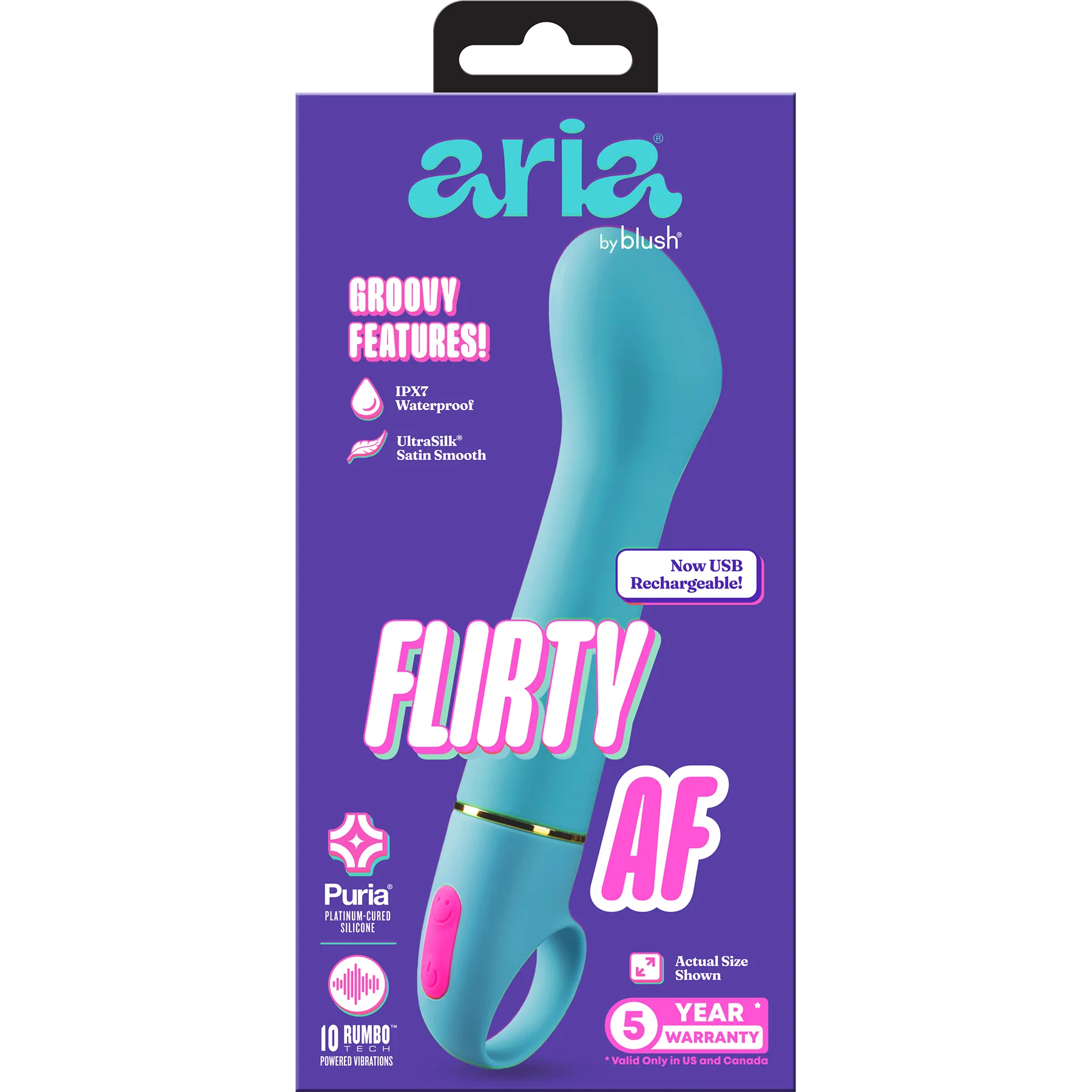 ARIA® Flirty AF 2.0 Rechargeable Silicone G-Spot Vibrator By Blush - Image 14