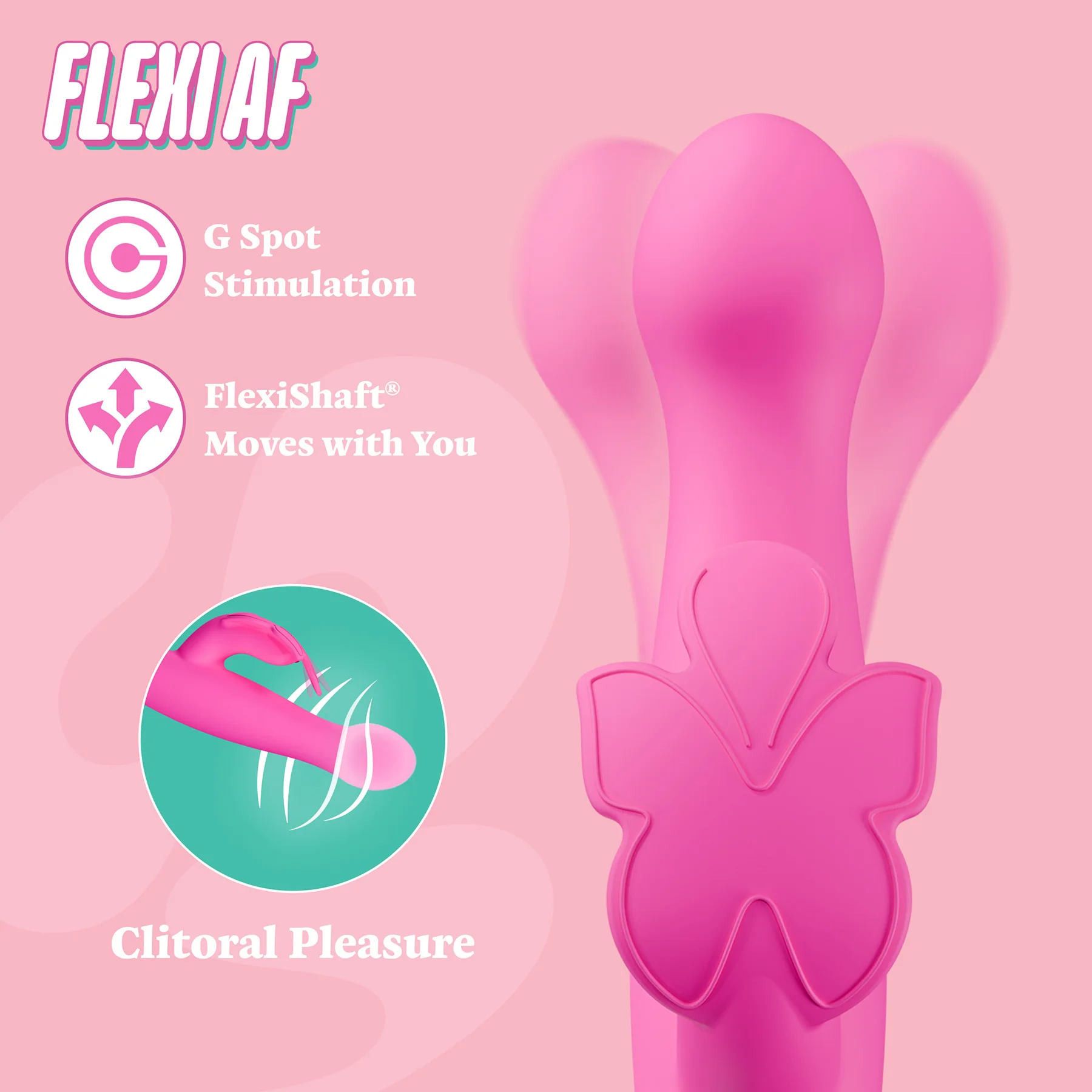 ARIA® Naughty AF 2.0 Rechargeable Silicone G-Spot Vibrator By Blush - Image 12